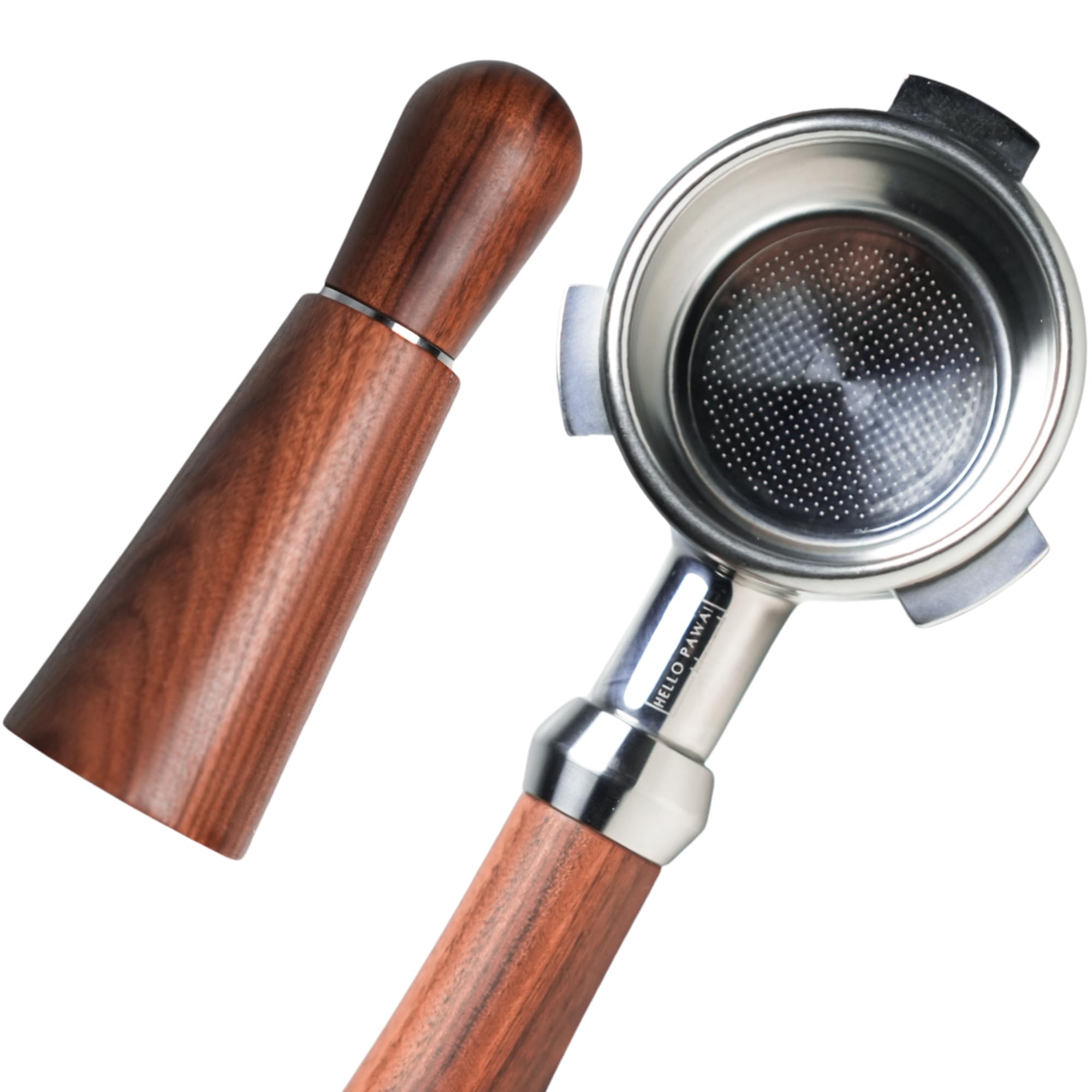 Pawa Bottomless Portafilter 54Mm Paired With Wdt Tool   Includes Filter Basket | Compatible With Breville Barista Express And 54