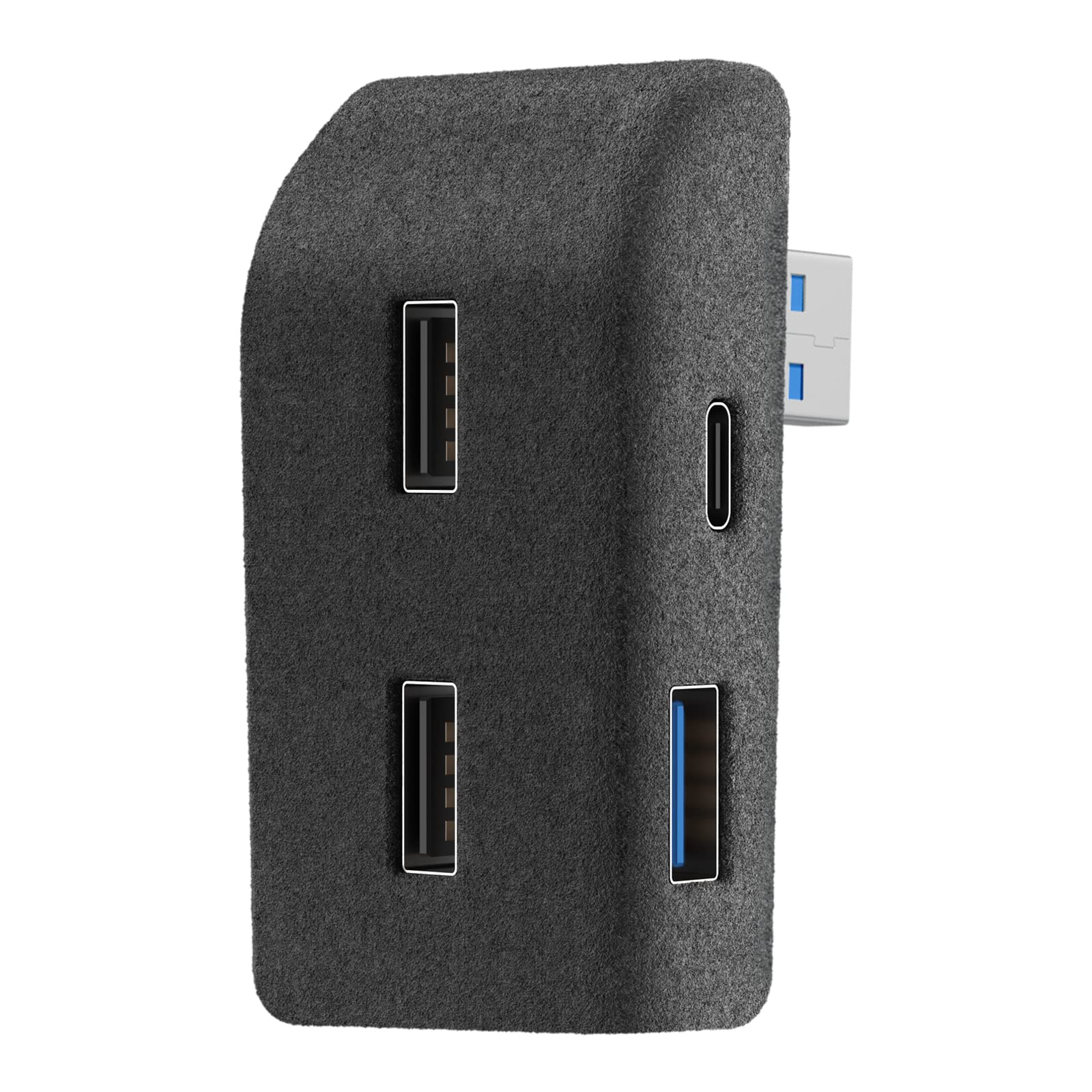 Glove Box Usb Hub For Tesla 2020 2024 Model Y, 4 In 1 Abs Flocking Multi Ports Glovebox Usb Flash Drive Docking Station For Char
