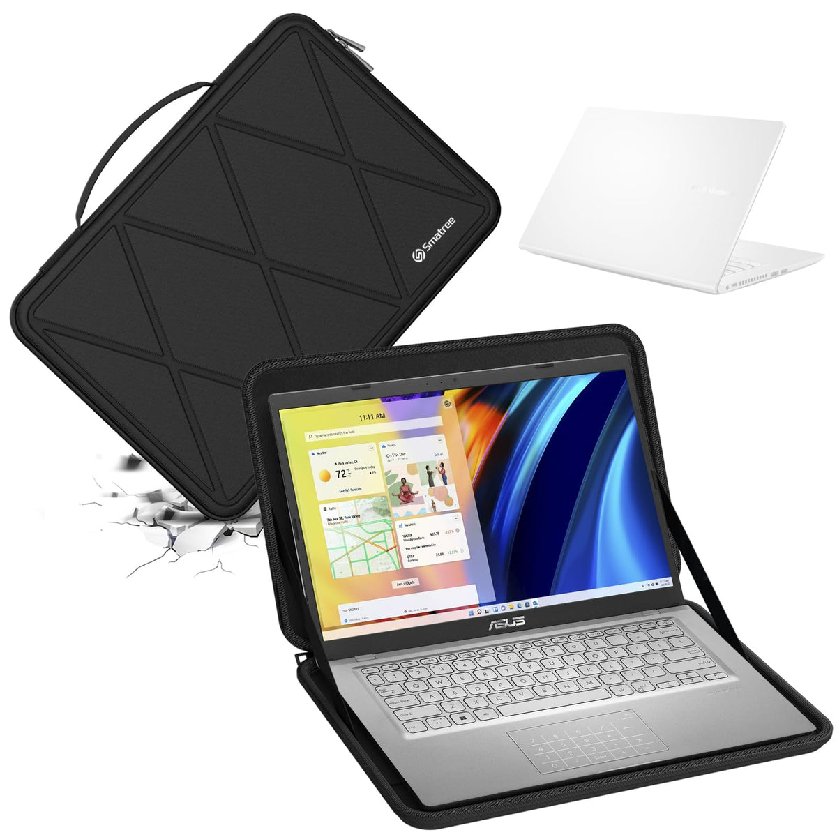 Smatree Hard EVA Protective Sleeve Case Compatible for 14 inch ASUS Vivobook 14X OLED K3405 Laptop, for 14.5 inch ASUS Zenbook Pro 14 OLED ux6404 Laptop Notebook Bag (X8255)