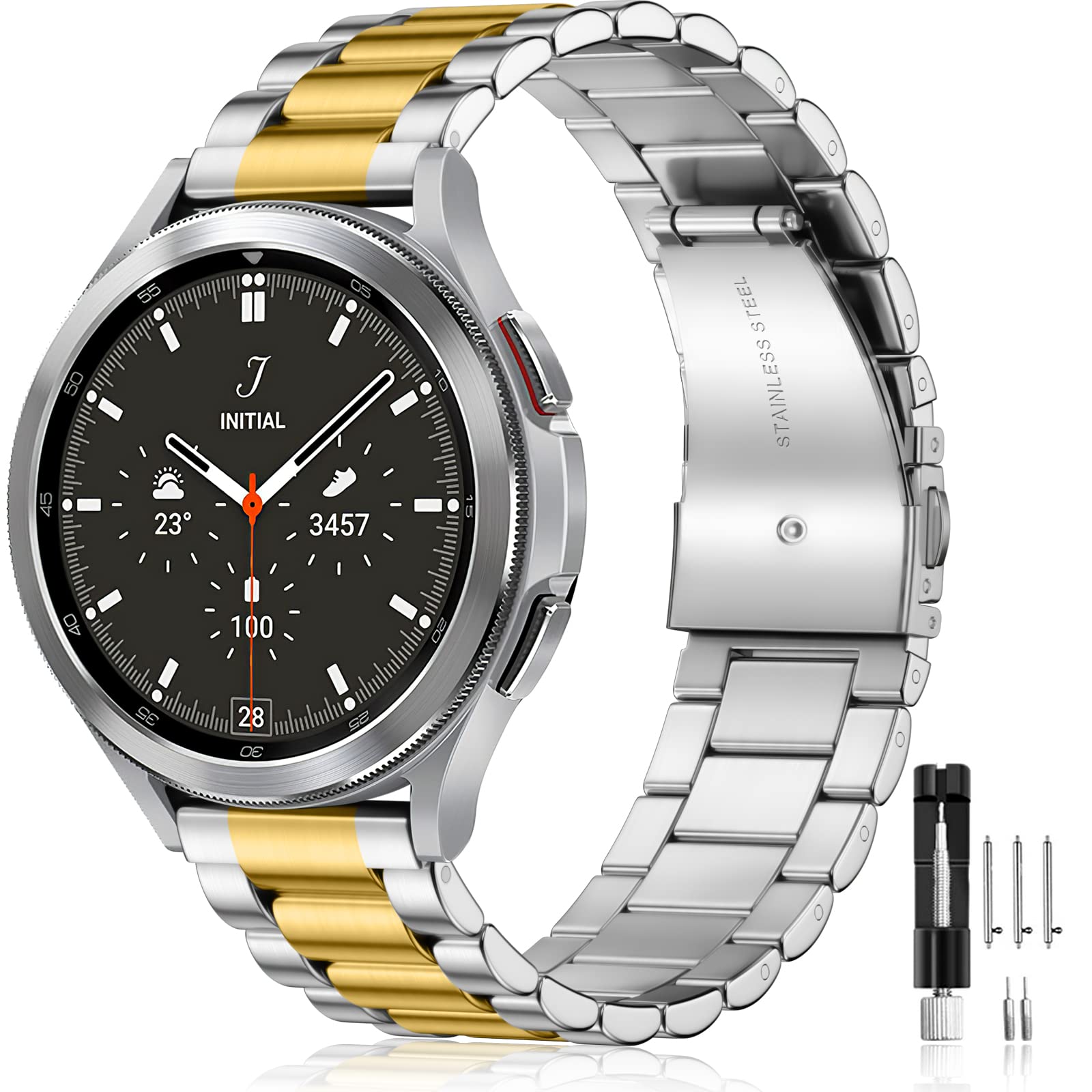 Lerobo Band Compatible With Samsung Watch 7 6 5 4 40Mm 44Mm Bands, Galaxy Watch 5 Pro 45Mm/Galaxy Watch 4 6 Classic 42Mm 46Mm 43