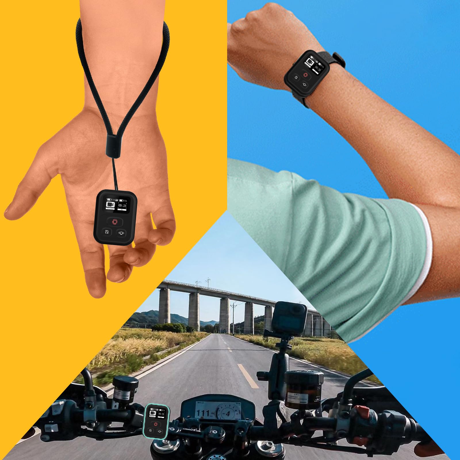 Remote Control Accessories For Gopro Hero Black 12/11/11Mini/10/9/8/Max,Wireless 269Ft Remote Control Range Oled Display