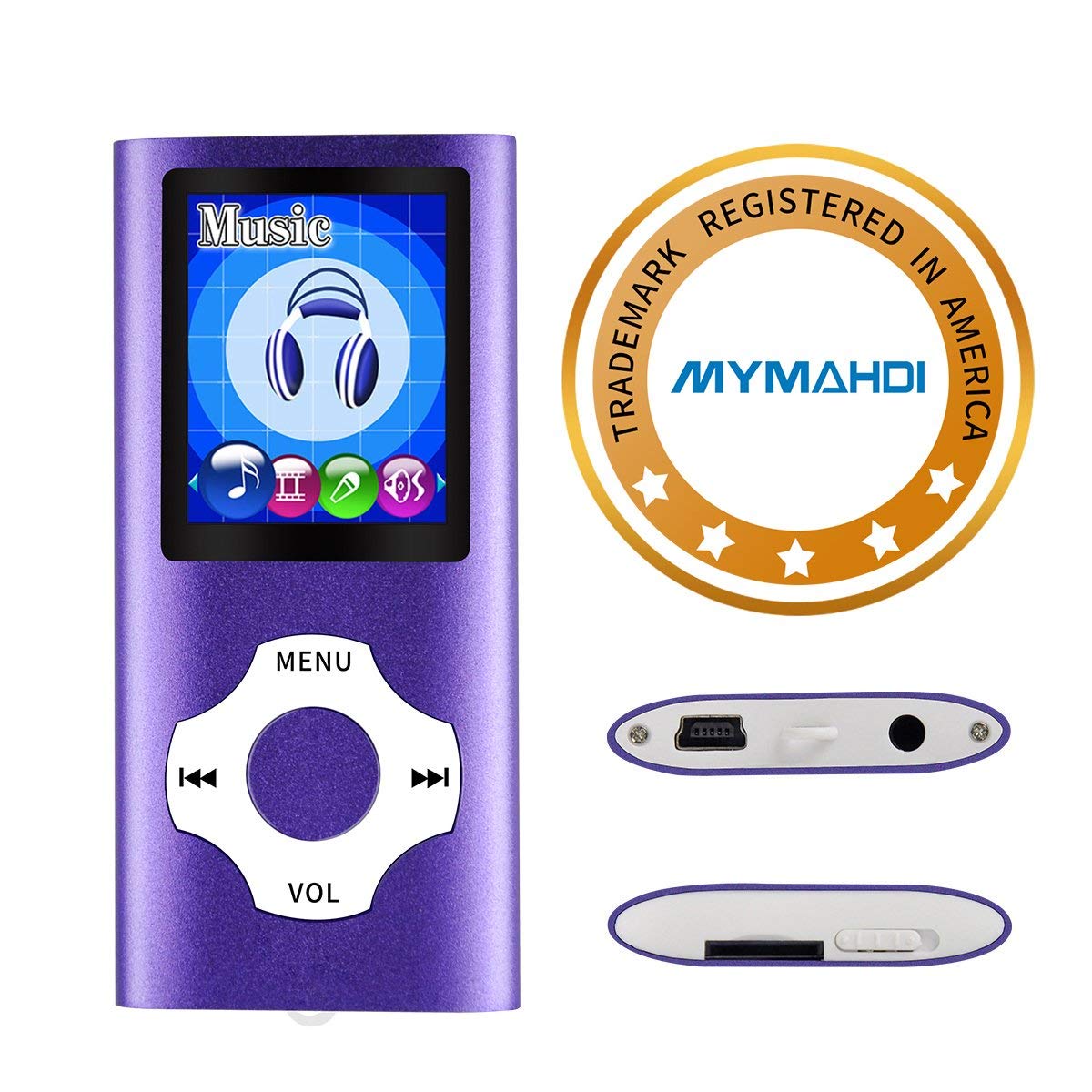 Wowsys  Digital, Compact And Portable Mp3 / Mp4 Player (Max Support 64 Gb) With Photo Viewer, E Book Reader And Voice Recorder A