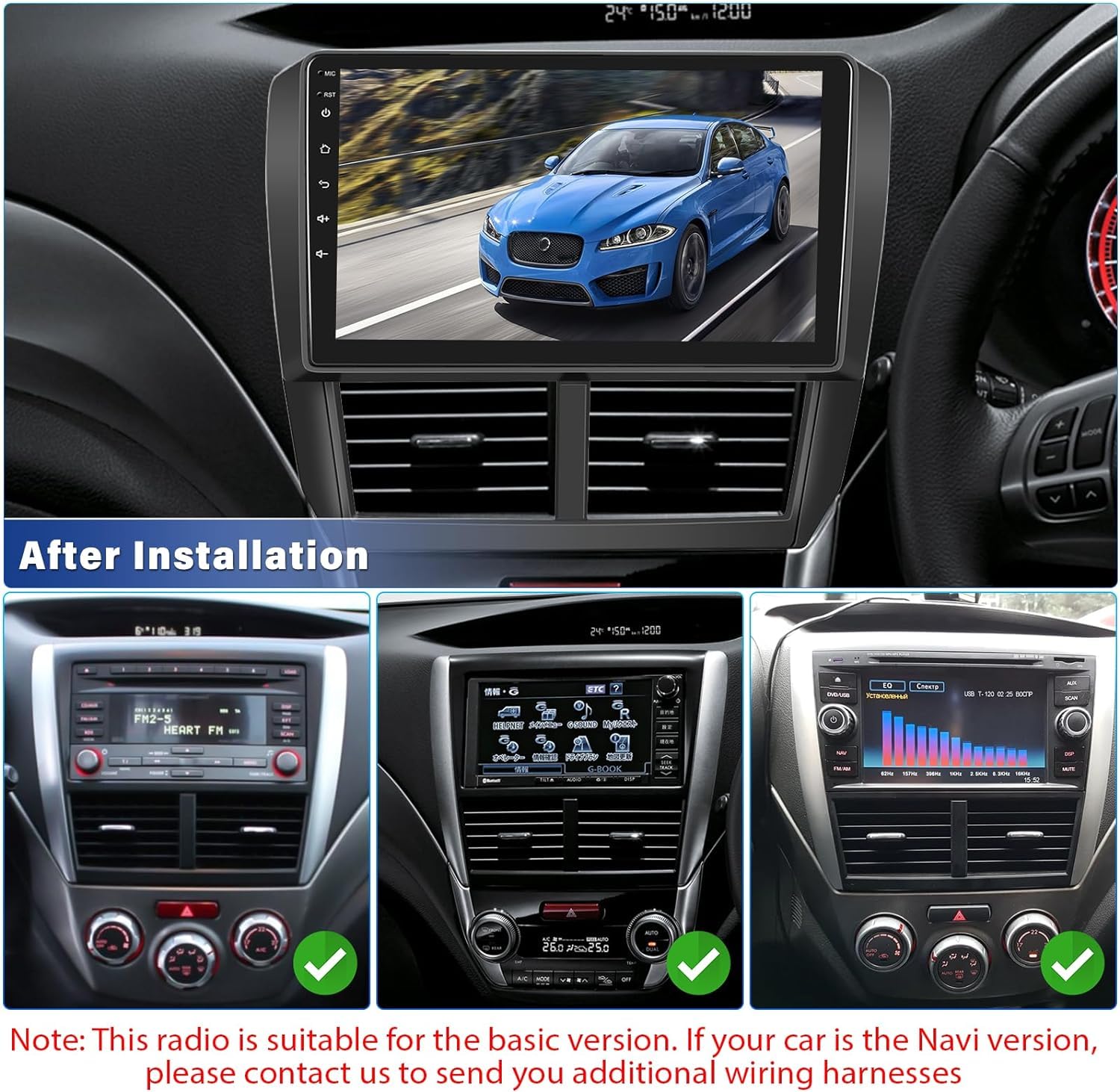 Android Car Stereo For Subaru Forester Impreza Wrx 2008 2009 2010 2011 2012 9 Inch Touchscreen Car Radio With Apple Carplay Andr