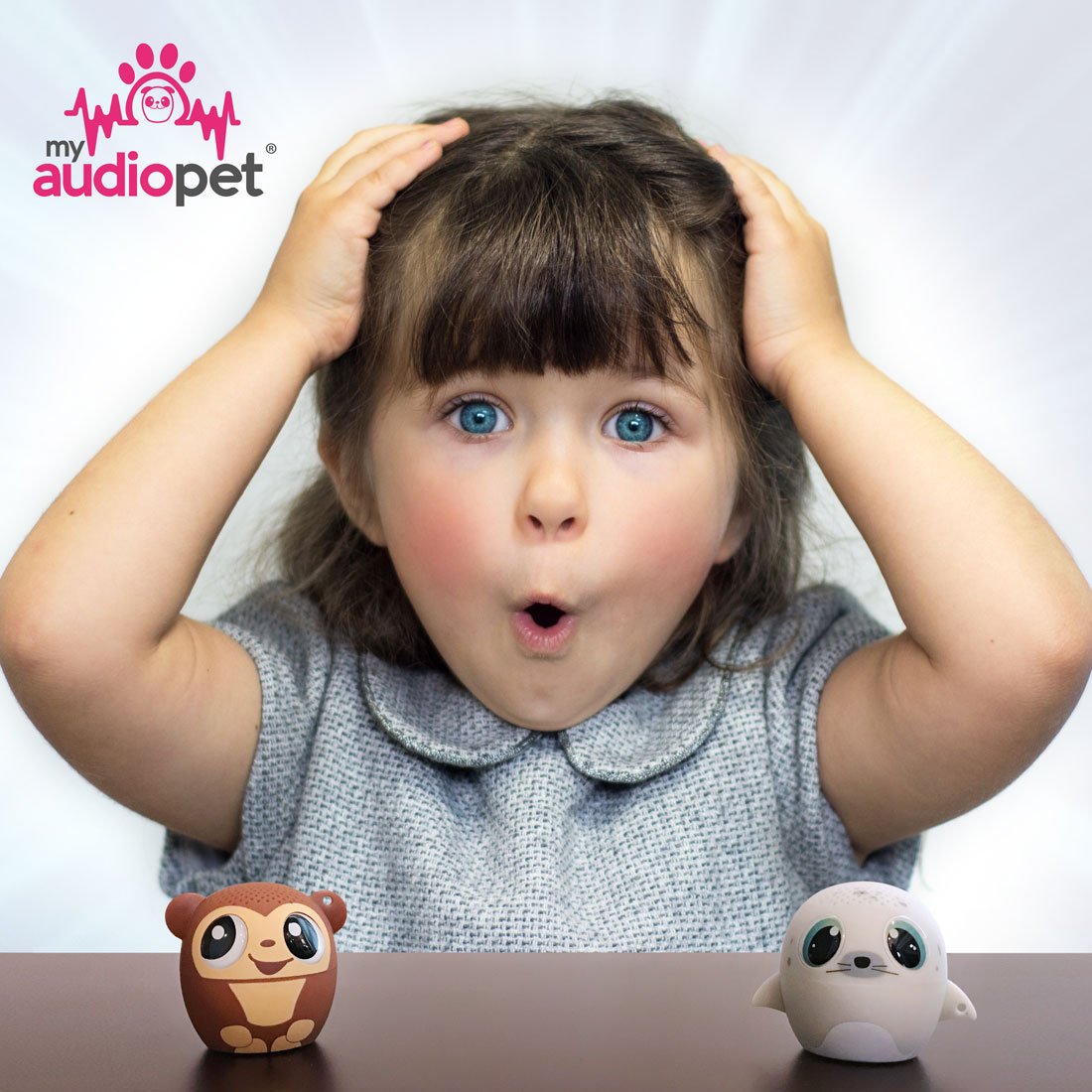 My Audio Pet Mini Bluetooth Animal Wireless Speaker For Kids Of All Ages   True Wireless Stereo   Pair With Another Tws Pet For Powerful Rich Room Filling Sound (Sealebration)