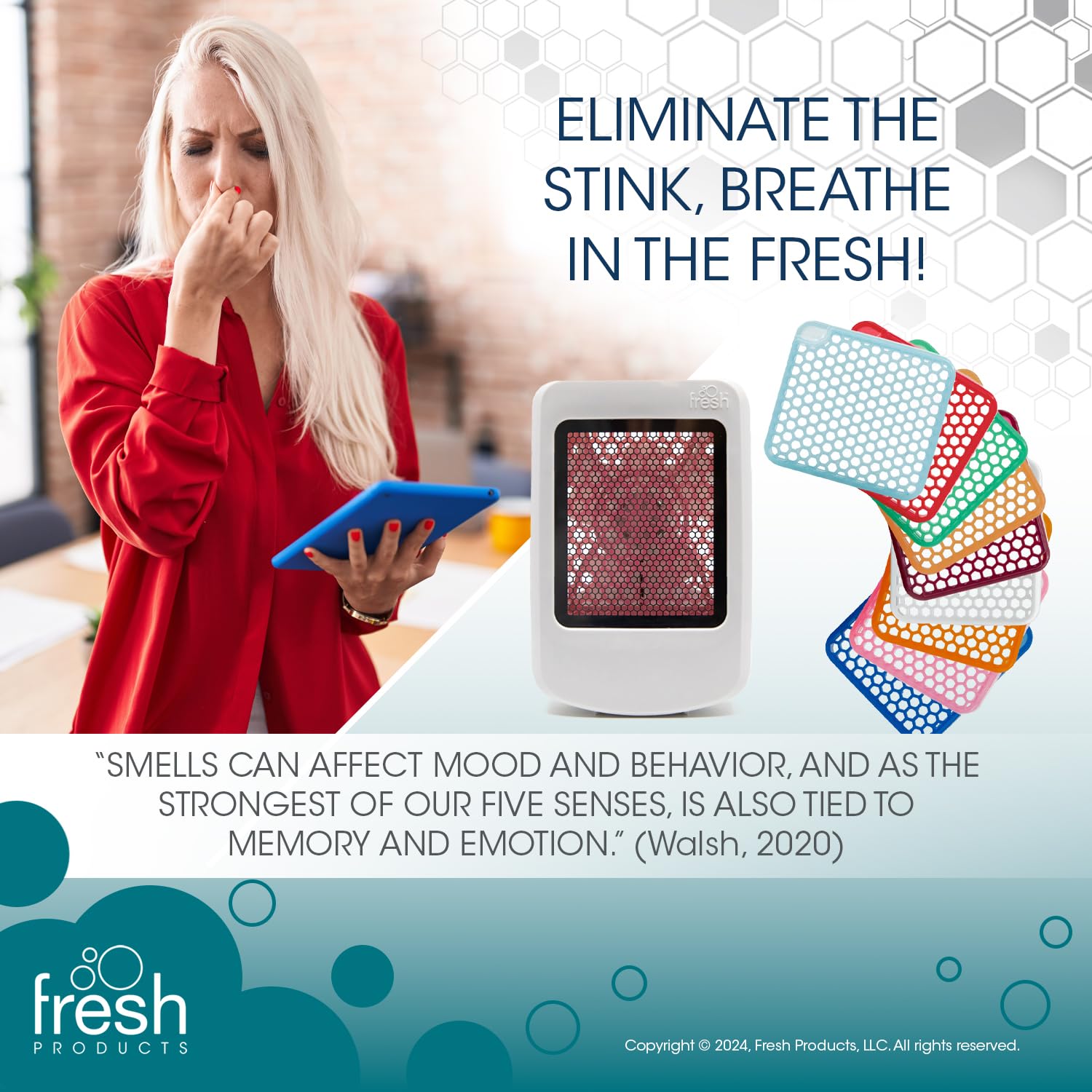 Fresh Products Ourfresh 2 Air Freshener Replace Metered Aerosol With Dry Fragrance 30 Day Use Medium Sized Spaces Light Activate