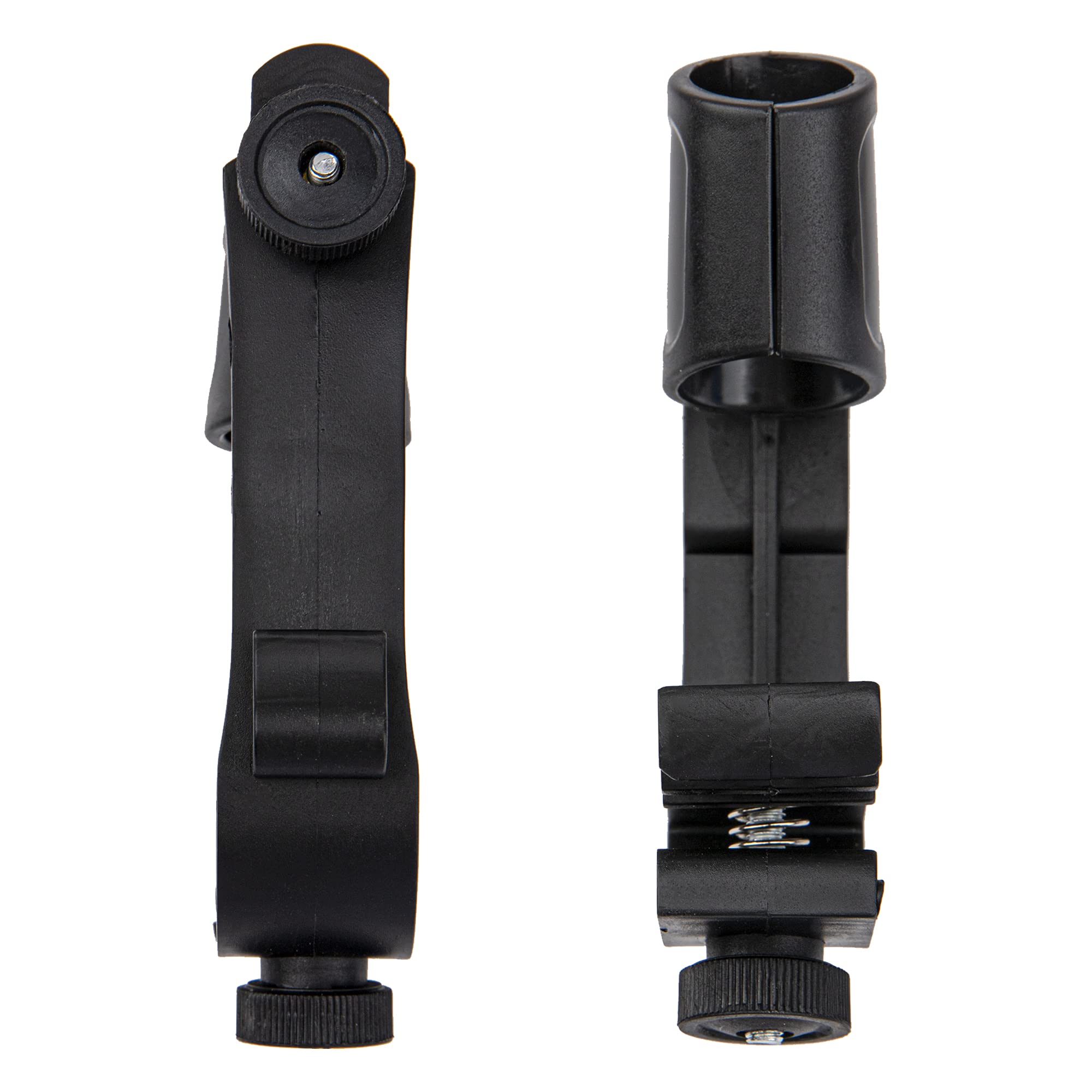 2Pcs Yootones Adjustable Drum Microphone Clips Compatible With Snare Drum, Snare Rim Adjustable Mount Clamp (Black)