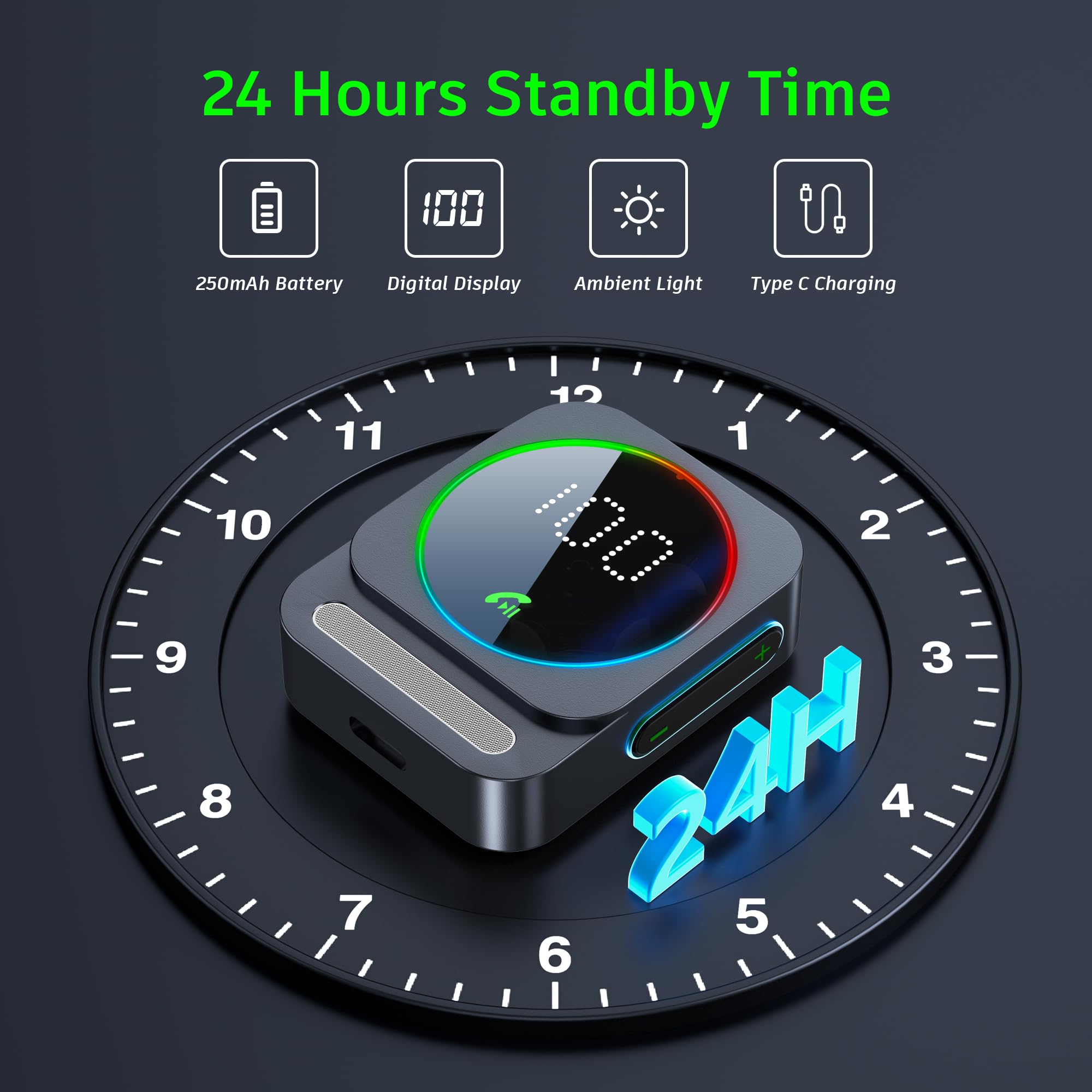 Bluetooth Aux Adapter, Sonru Bluetooth 5.3 Receiver For Car, Wireless Audio Receiver For Car/Home Stereo/Wired Headphones/Speake