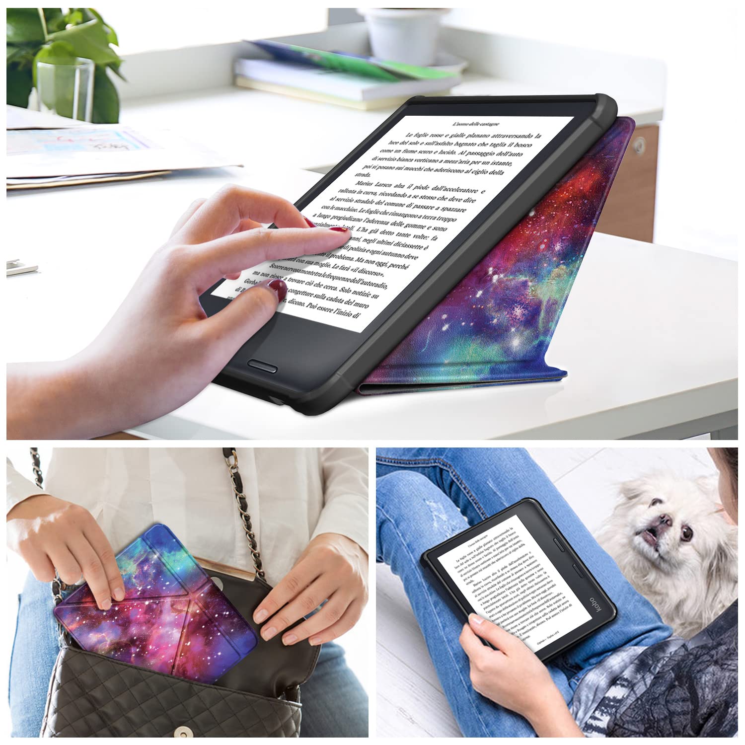Dingguagua Case Compatible With Kobo Libra 2 (2021 Release, Model N418) With Magnetic Soft Tpu Release For Kobo Librar2 Stand Co