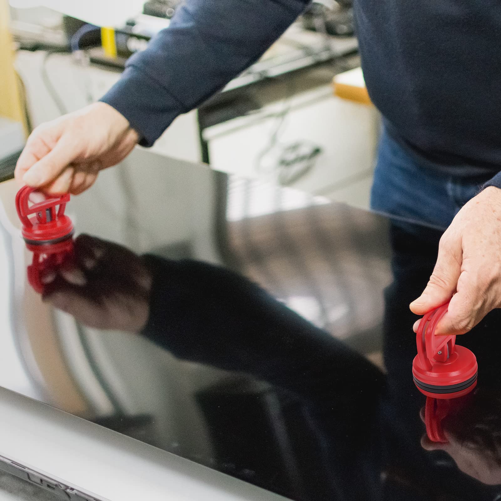 Strebito Suction Cups Heavy Duty 2 Pieces Screen Suction Cups Tool For Imac, Iphone, Macbook, Ipad, Tv, Phone, Laptop, Computer,