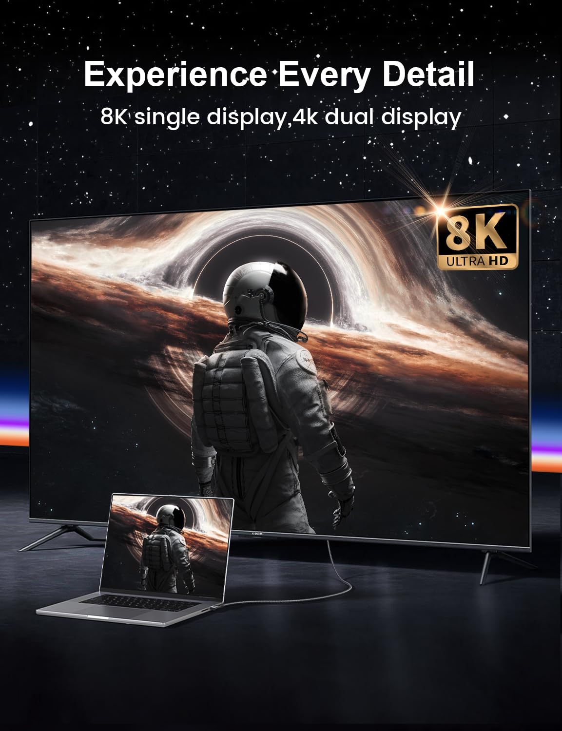 Xaosun 240W Usb 4 Cable For Thunderbolt 4, 3.3Ft Right Angle Thunderbolt 4 Cable 90 Degree, 40Gbps [Usb If Certified] Usb C To U