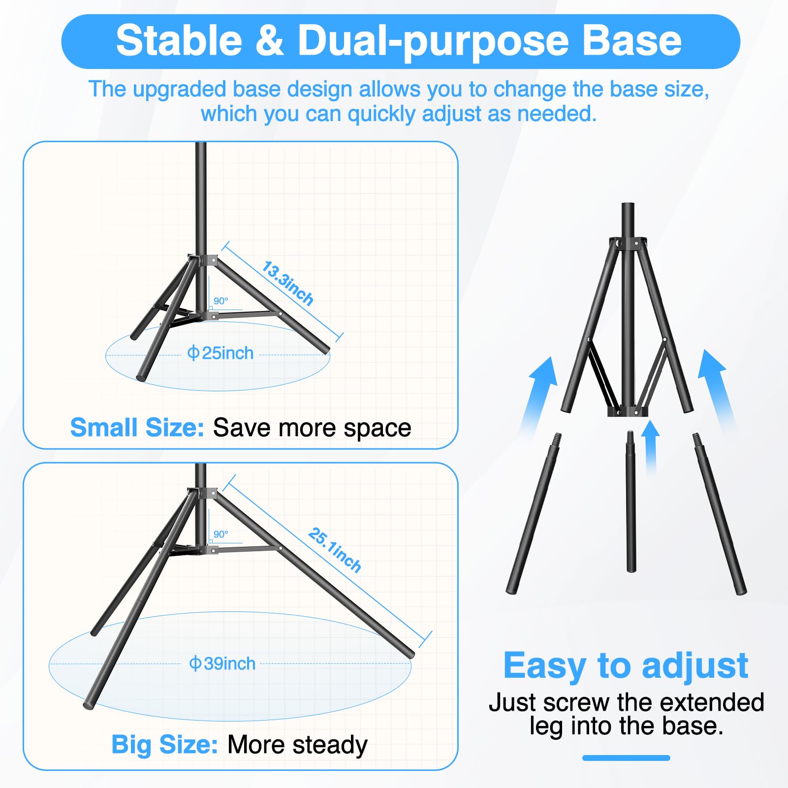 Emart T Shaped Backdrop Stand   8.5X5Ft   Portable T Stand Backdrop Holder, Photo Back Drop Adjustable Stand With Clips, Photogr