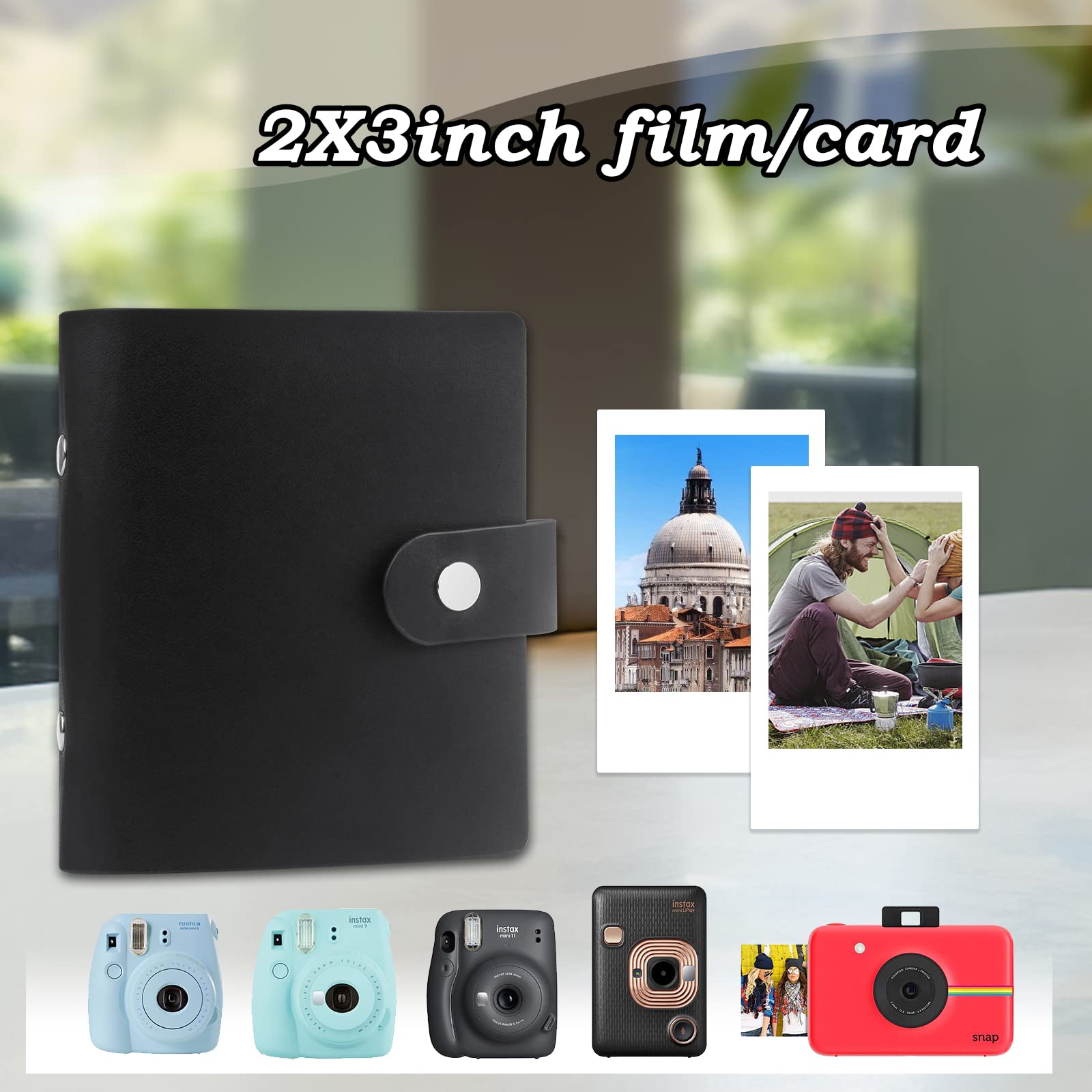 52 Pockets Mini Photo Album For Fujifilm Instax Mini Instant Film, Polaroid Snap, Z2300, Socialmatic Instant Cameras & Zip Insta