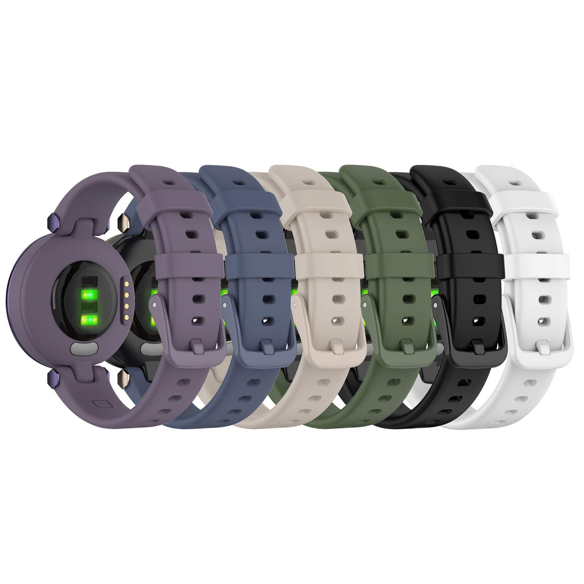 Ecsem Replacement Bands Compatible With Garmin Lily Smart Watch Soft Silicone Straps/Bands For Garmin Lily(6Pack)
