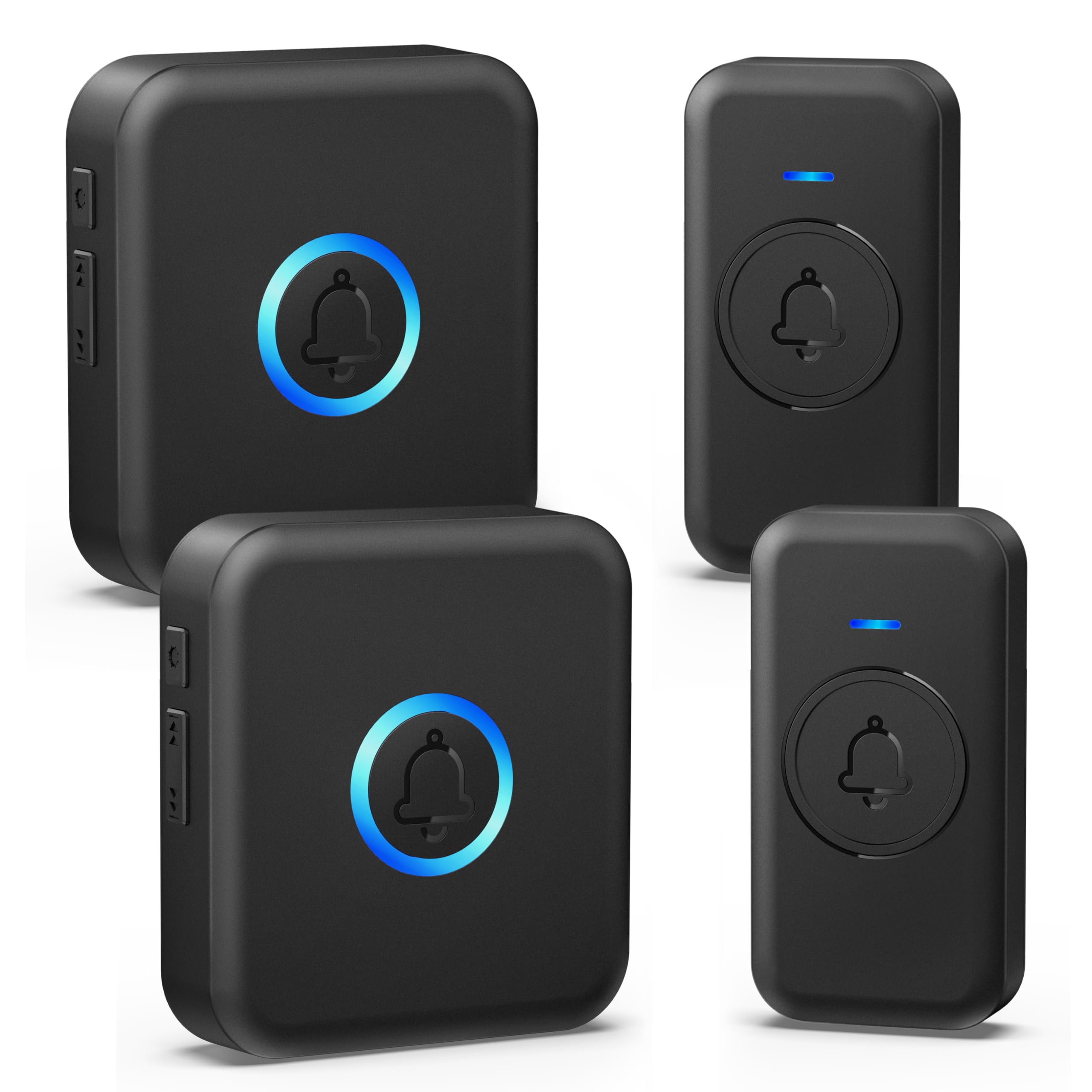 Fovksuc Wireless Doorbell, Waterproof Door Bell With 60 Chimes, 5 Volume Levels & Mute Mode, Loud Door Bell Ringer Wireless For