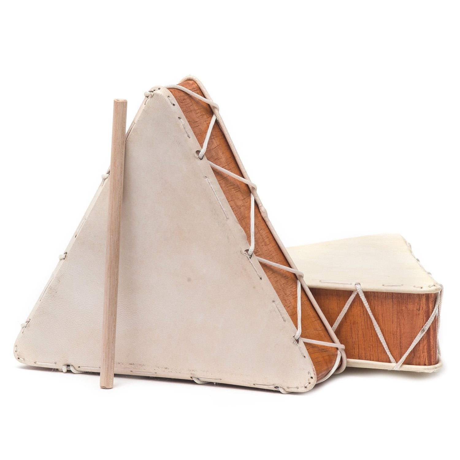Peruvian Triangular Twosided Hand Drum