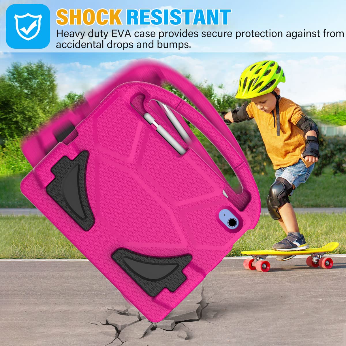 Suplik Kids Case For Ipad 10Th Generation (10.9 Inch, 2022), Ipad 10Th Gen Case With Screen Protector, Durable Shockproof Handle