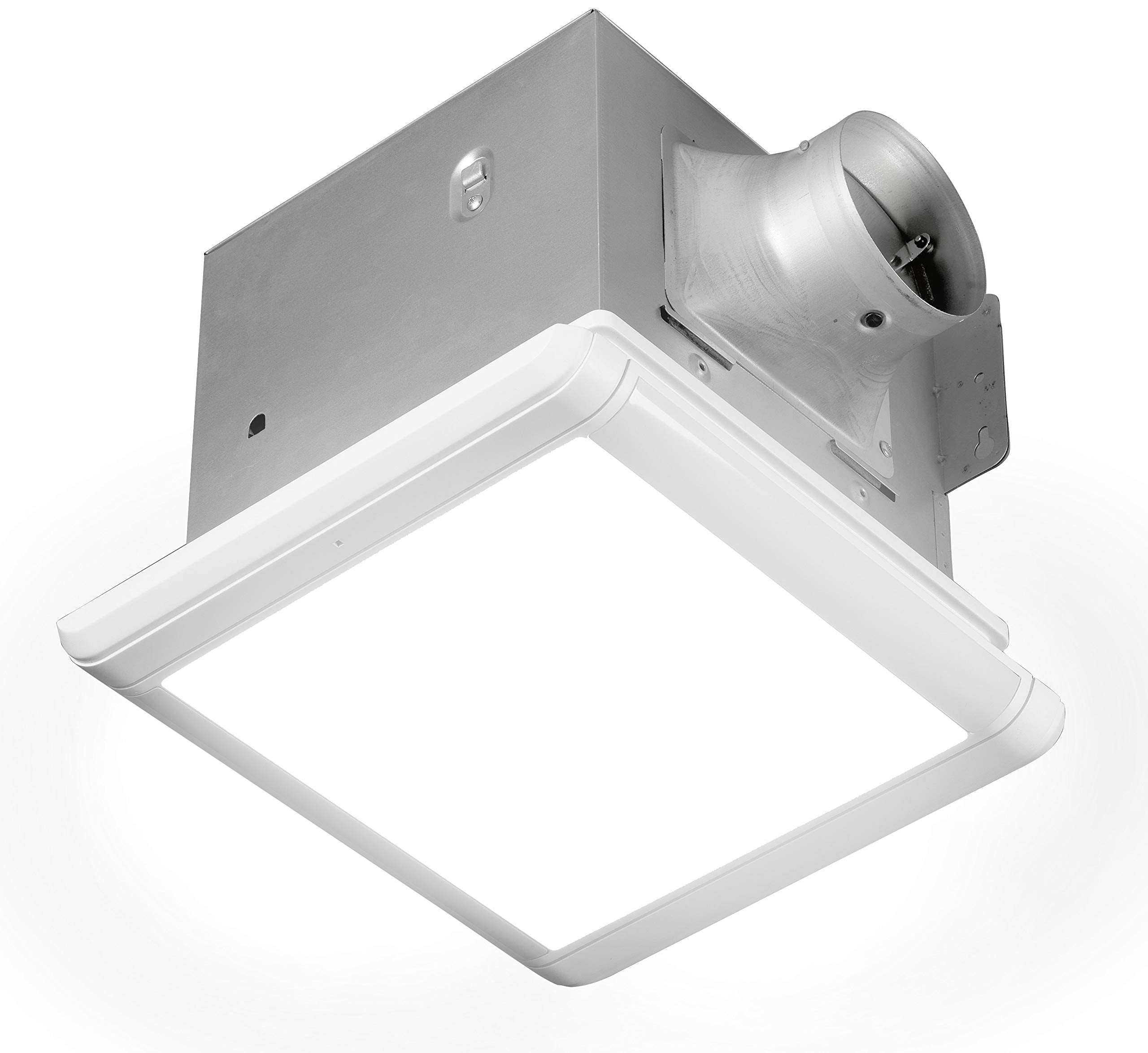 Homewerks 7145 80V Hs Dual Speed Bathroom Exhaust Fan With Integrated Dimmable Led And Automating Humidity Sensor, 1.0 1.5 Sones