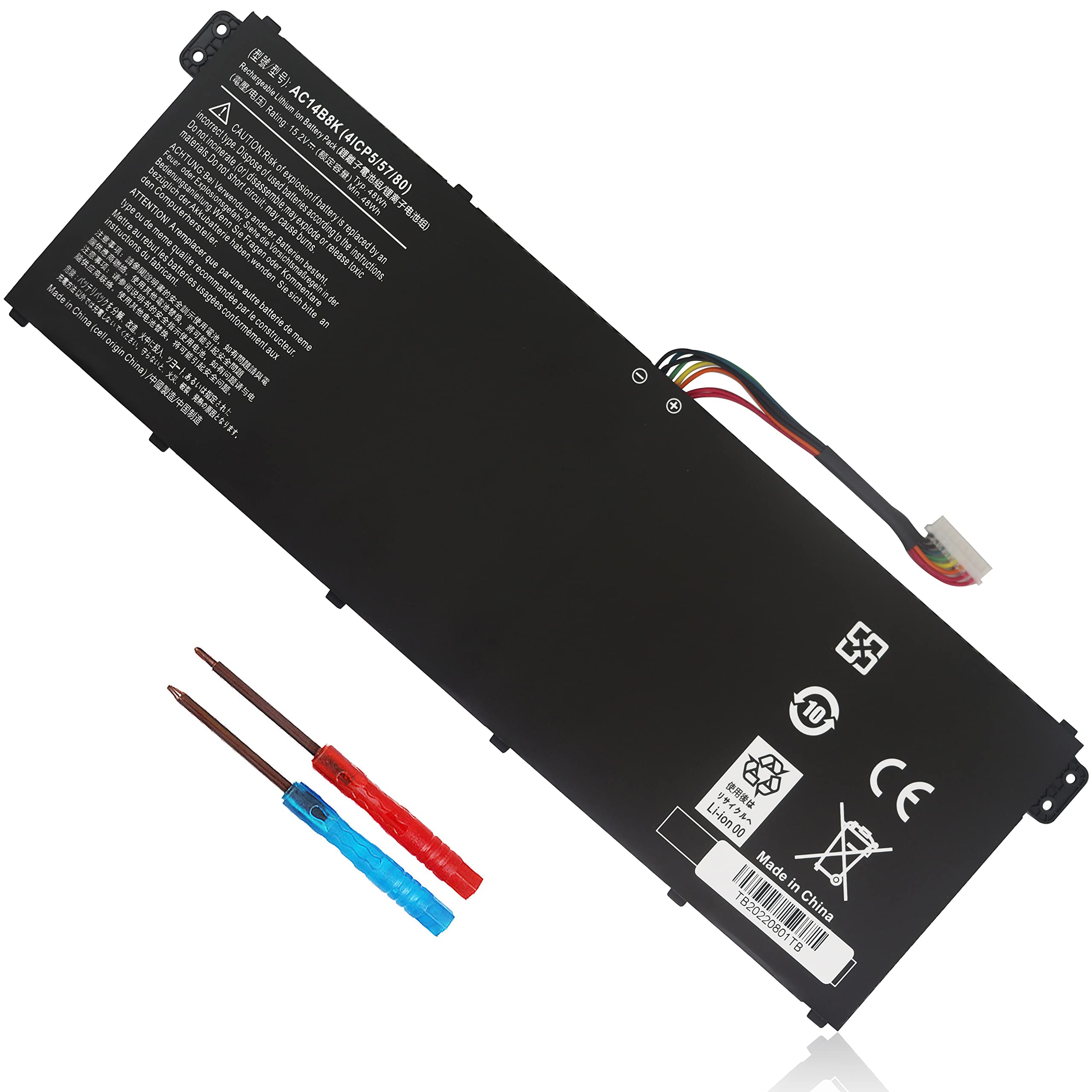Ac14B8K Battery For Acer Predator Helios 300 N17C1 Ph315 51 Ph315 52 G3 571 G3 572 N18Q13 Nitro 5 An515 An515 53 An515 54 Aspire