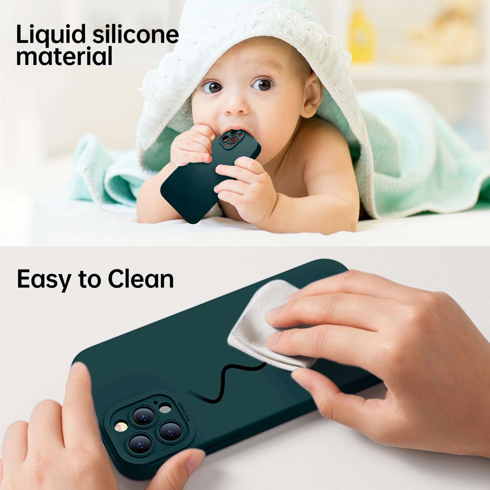 Kiresen Magnetic For Iphone 13 Pro Case With Screen Protector   Compatible With Magsafe   Upgraded Camera Protection   Silicone