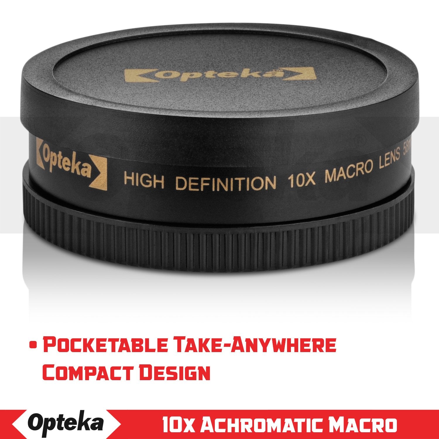 Opteka Achromatic 10X Diopter Close Up Macro Lens For Sony E Mount A7R, A7S, A7, A6300, A6000, A5100, A5000, A3000, Nex 7, 6, 5T