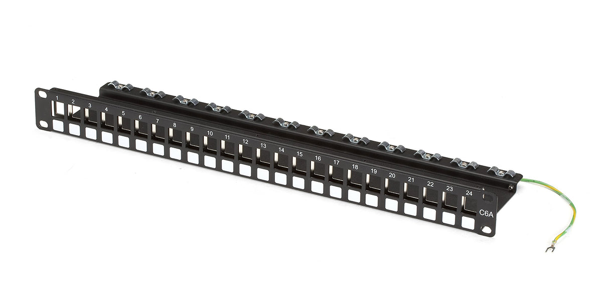 Black Box Network Services Cat6A 24 Port Blank Patch Panel