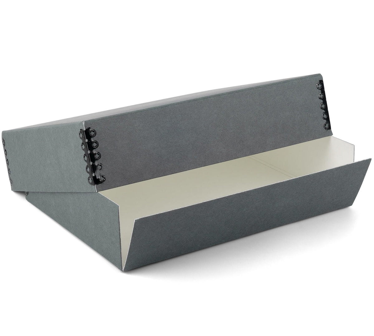 Lineco Museum Archival Storage Box, 16.75X20.75X3 In. Drop Front Design. Acid Free With Metal Edge. Organize Photos, Pictures, Prints, Documents, Crafts, Diy. Gray, 1 Pack
