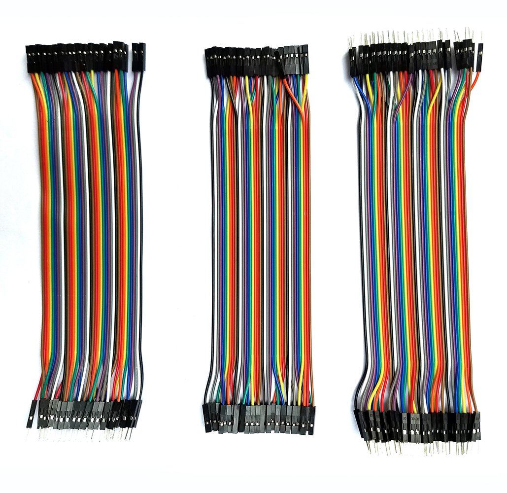 Breadboard Wires Jumper Wires Dupont Cable 120Pcs Multicolored 20Cm 40 Pin Male To Female,Male To Male,Female To Female Breadboa