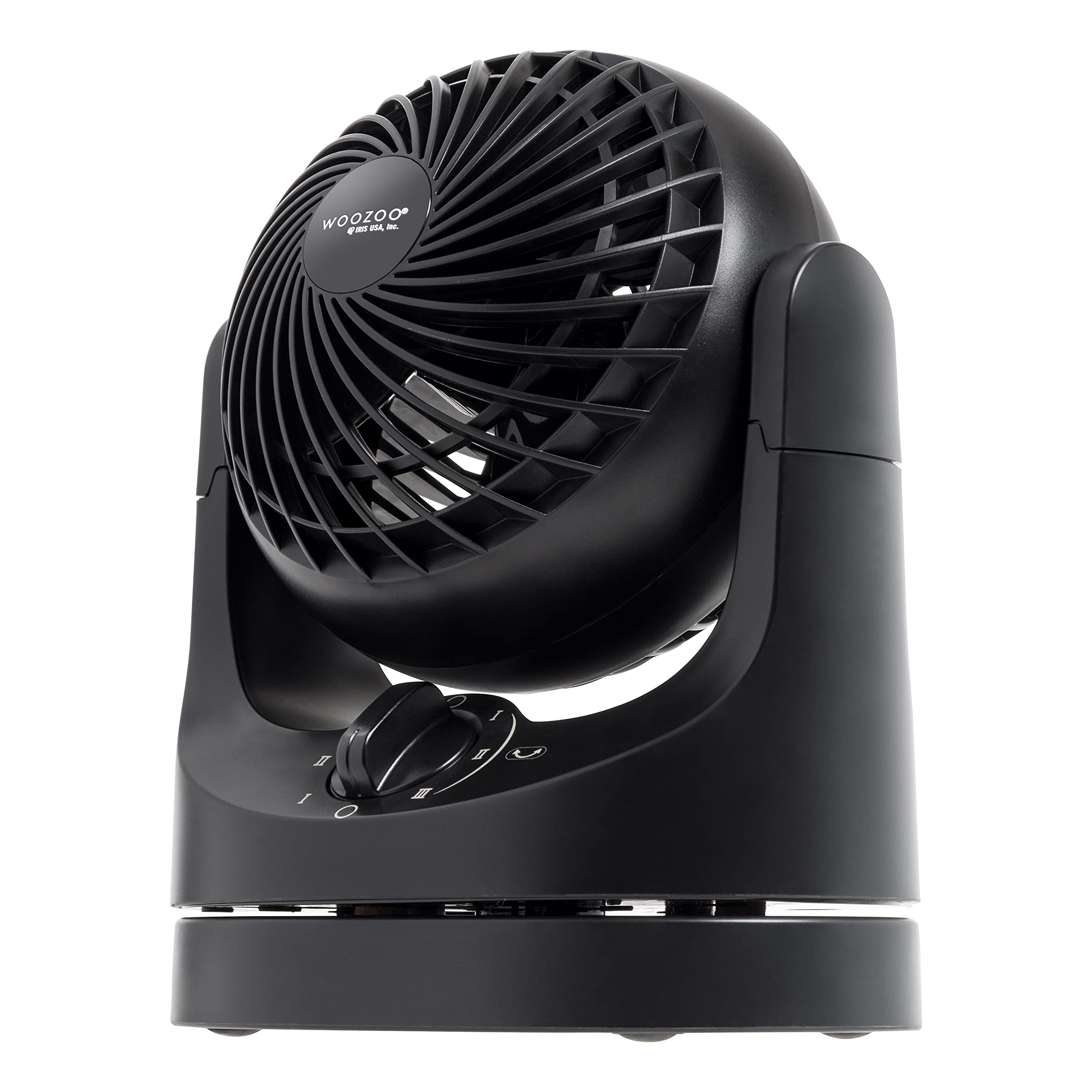 IRIS USA WOOZOO Desk Fan, Oscillating Table Air Circulator, 3 Speeds, 32ft Max Air Distance, 112 Adjustable Tilt, 27.5db Quiet M