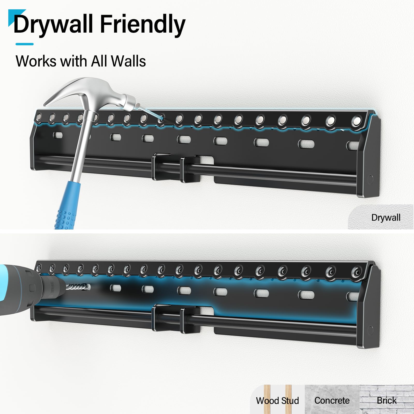Supcline Studless Tv Wall Mount For 26 65 Inch Tv Up To 154 Lbs, No Stud Drywall Tv Mount With Max Vesa 400X400Mm, No Drill Low