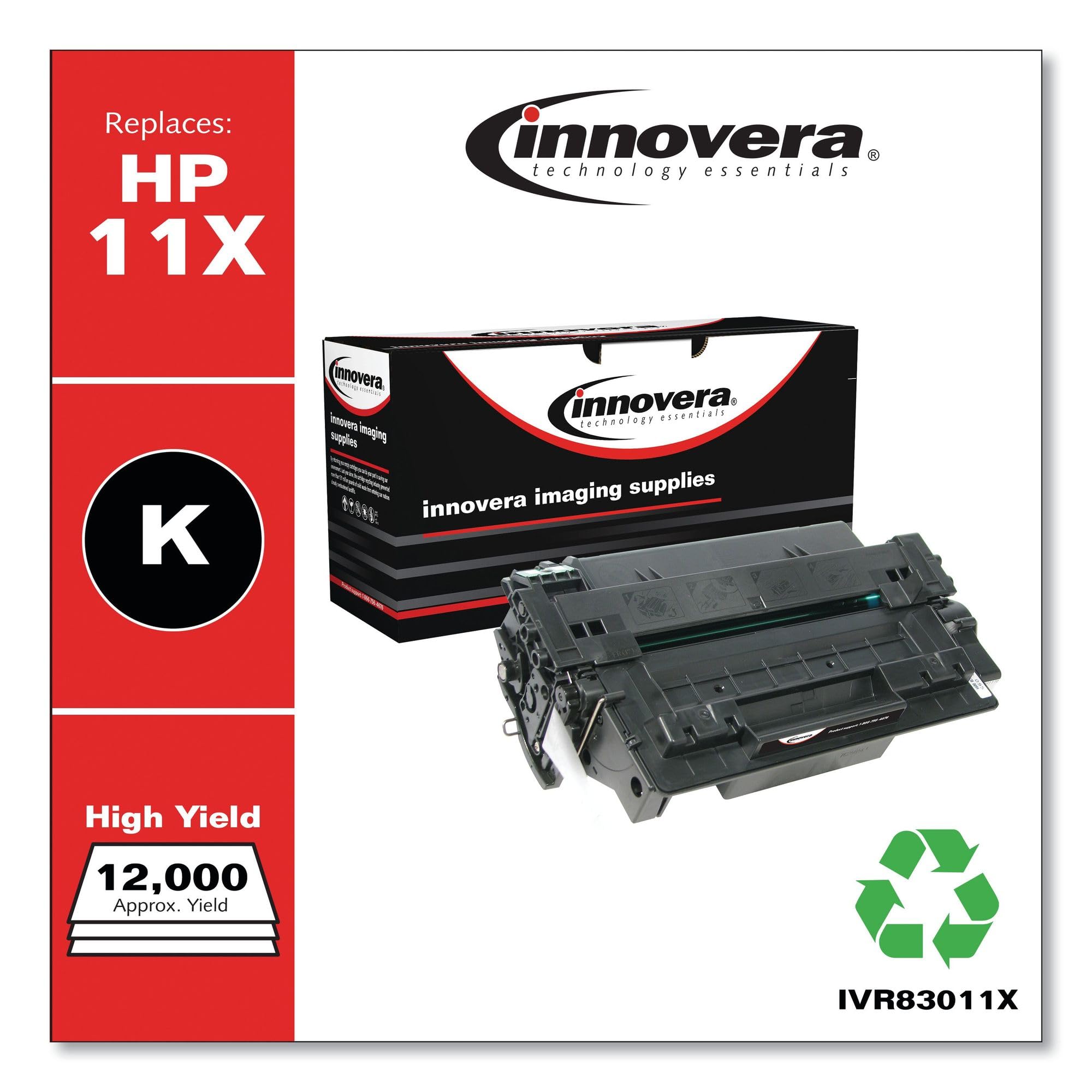 Innovera Remanufactured Black High Yield Toner, Replacement For 11X (Q6511X), 12,000 Page Yield
