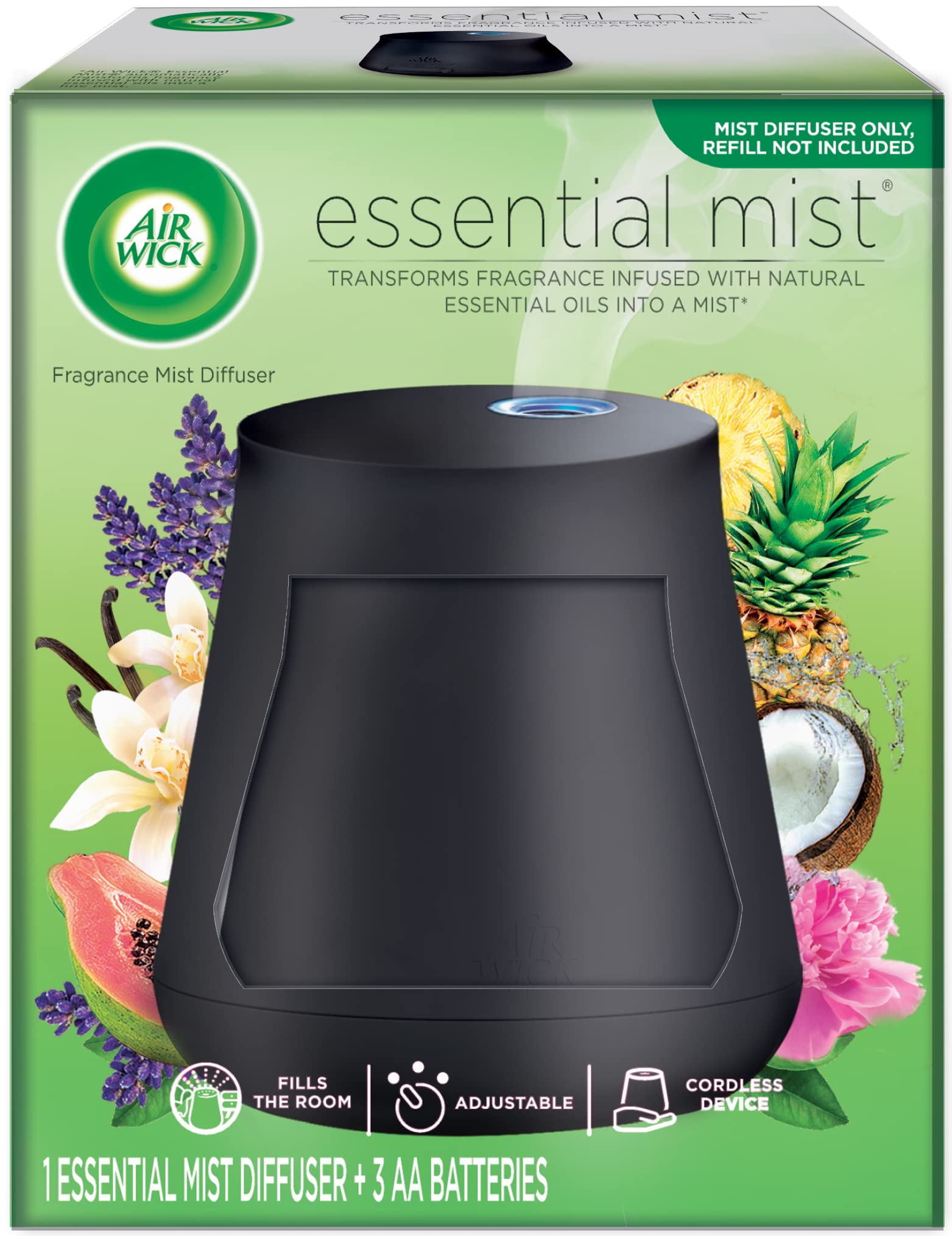 Air Wick Essential Mist Diffuser, 1Ct, Essential Oils Diffuser, Air Freshener