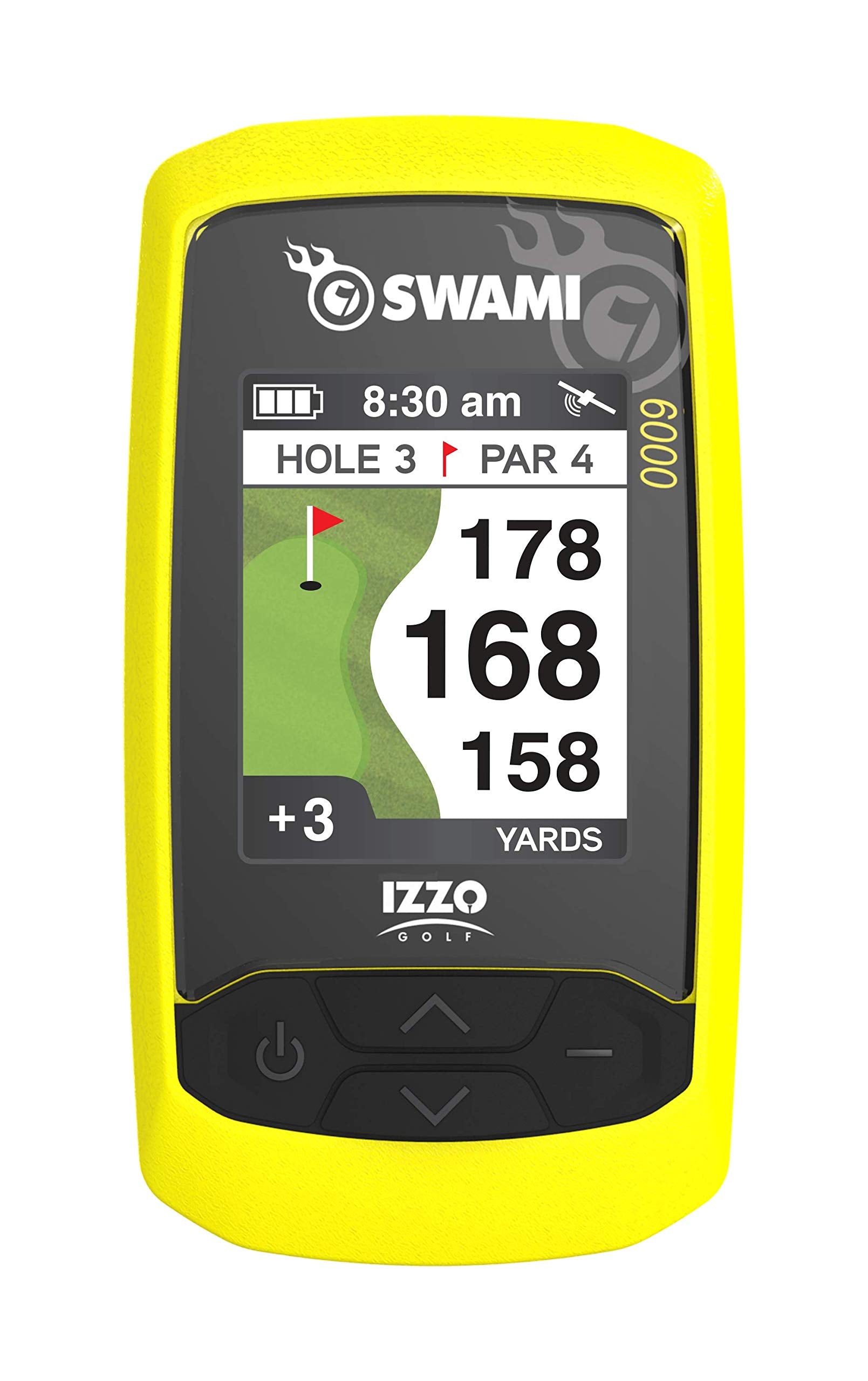 Izzo Swami 6000 Handheld Golf Gps Water Resistant Color Display With 38,000 Course Maps & Scorekeeper