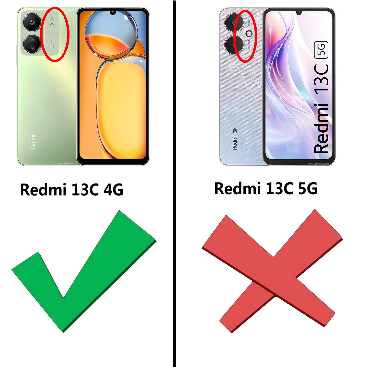 Kepuch Silklike Case For Redmi 13C   Cover Bumper Built In Metal Plate For Redmi 13C   Black