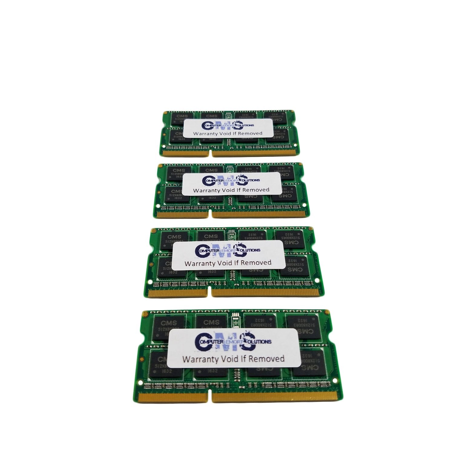 Cms 32Gb (4X8Gb) Ddr3 10600 1333Mhz Non Ecc Sodimm Memory Ram Upgrade Compatible With Hp/Compaq Elitebook 8560W Quad Core - C12