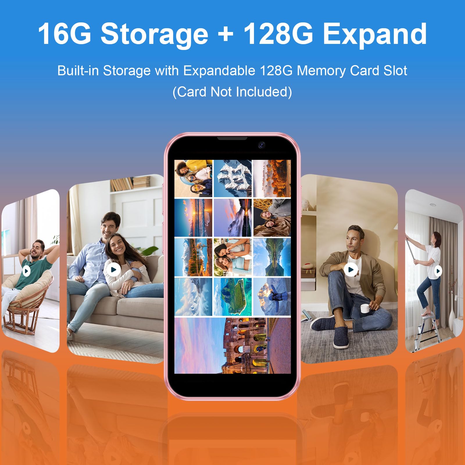 Mini Phone Unlocked Worlds Smallest 3.0 Hd Touch Screen Mini Smartphone Android Compact Mobile Phone For Kids &Students Cell Ph