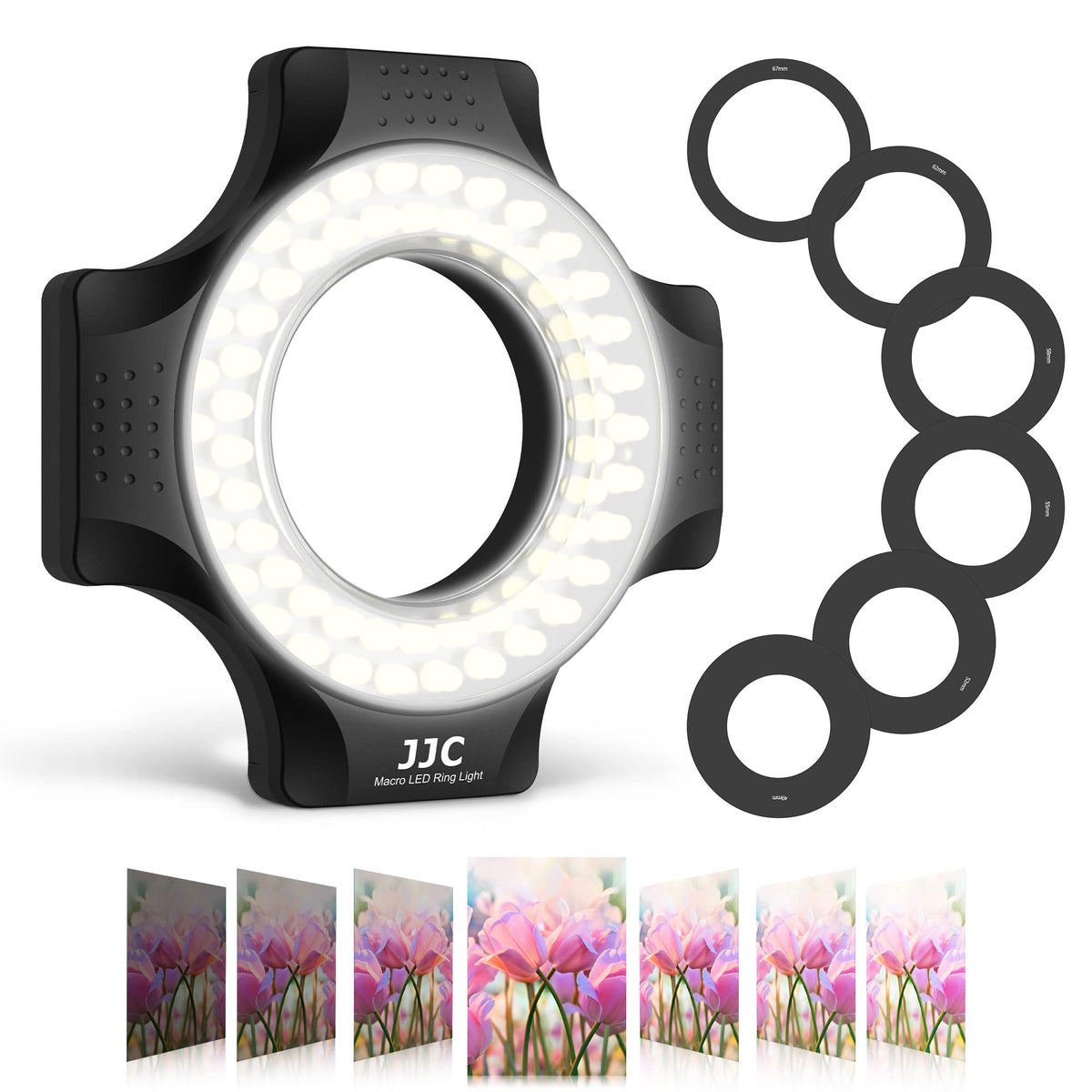 Jjc Macro Ring Light For Dslr Macro Lens Canon Ef 100Mm F2.8L/Rf 100Mm F2.8L/Ef S 60Mm F2.8/Nikon Af Micro 60Mm F2.8D/Af S Dx Mi