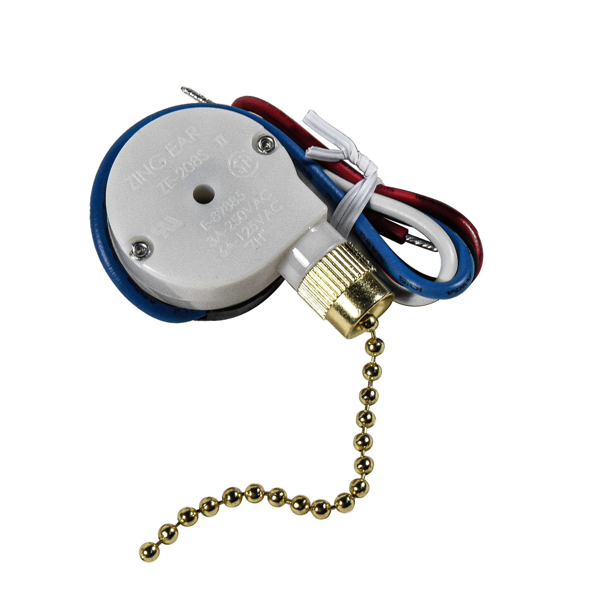 Hqrp 3 Speed 4 Wire Switch Compatible With Hunter, Hampton Bay, Harbor Breeze, Westinghouse Ceiling Fan Pull Chain Light Switch