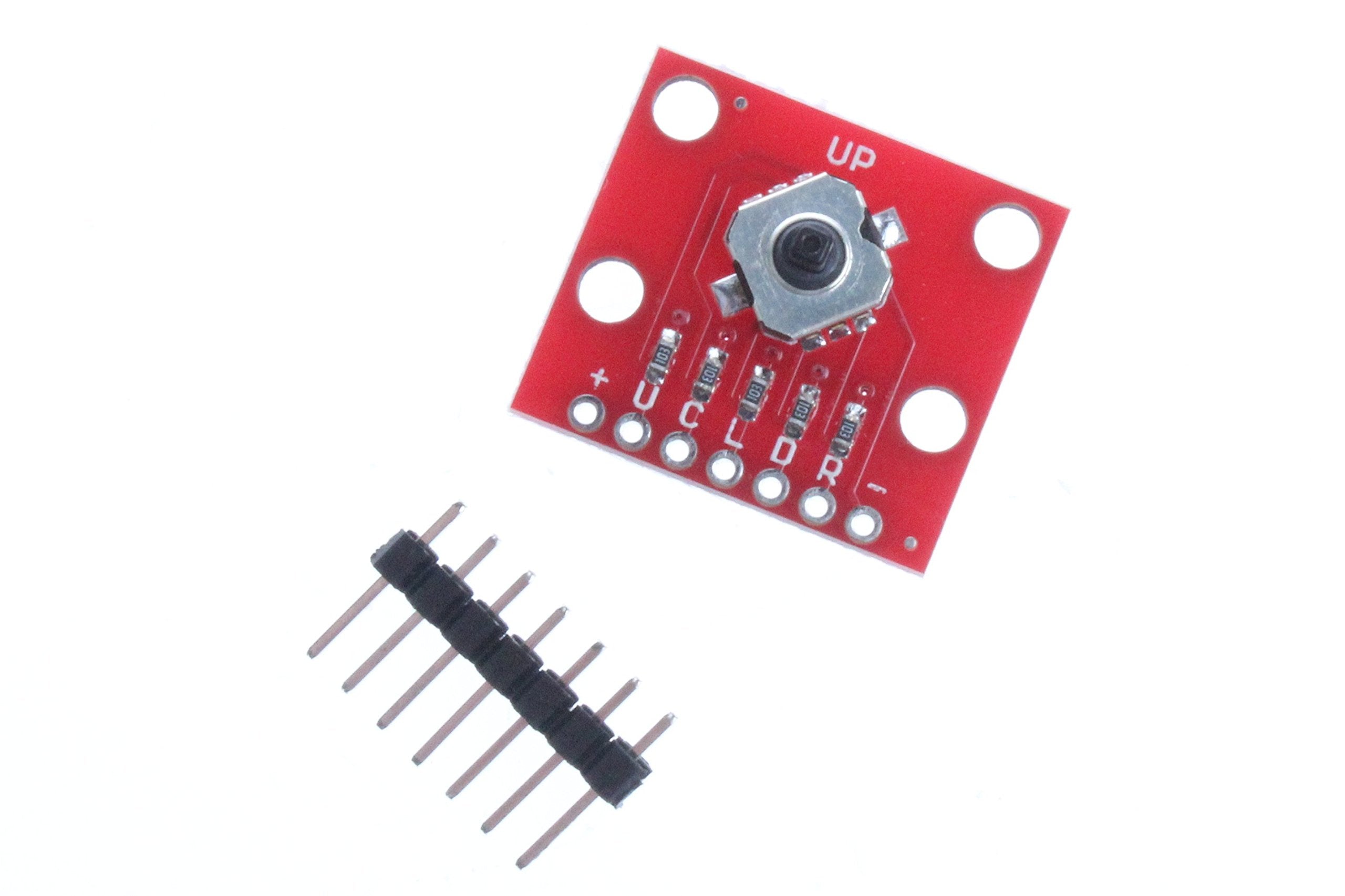 Noyito 5 Way Joystick Tactile Switch Breakout Development Board Up Down Left Right Center Click Transfer Switch Module