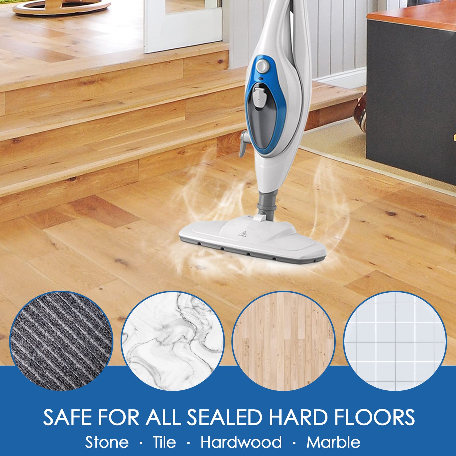 Mxzone Steam Mop Pads For Pursteam Thermapro 10 In 1 And Thermapro 211 Steam Mop Cleaner, Pur Steam Mop Replacement Pads Microfi