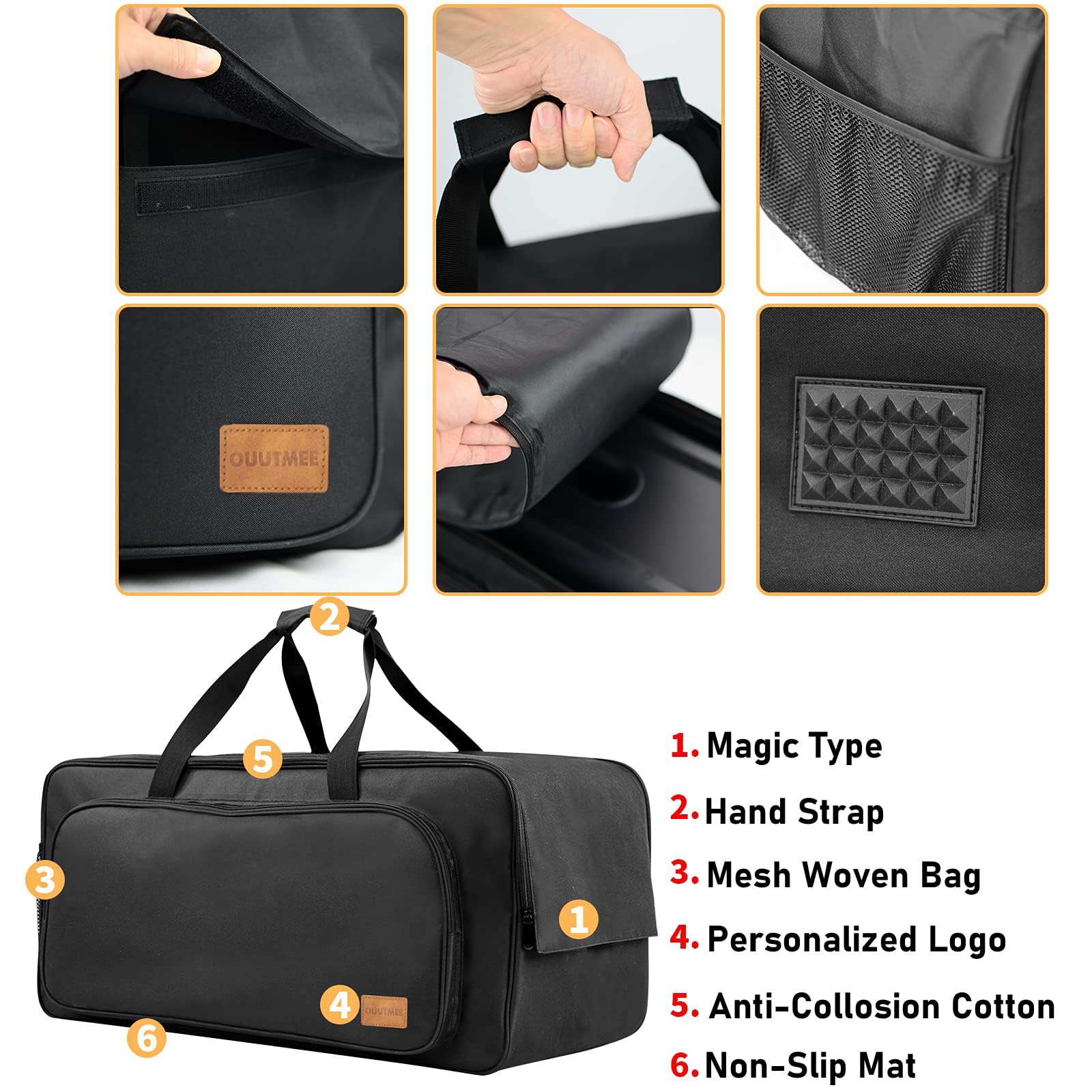 Ouutmee 28.3    13.8    15.1   Speaker Tote Bag Compatible With Jbl Party Box 310/320 Multifunctional Storage Case