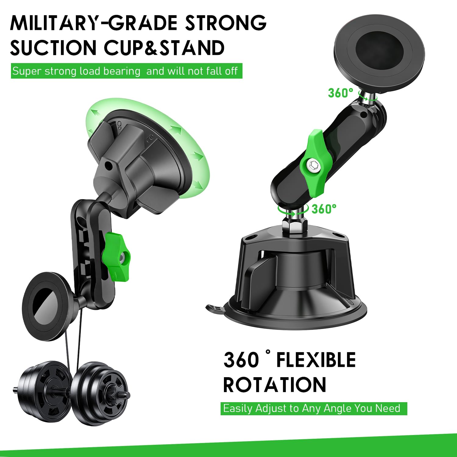 Psycat Chubby Grip Magnetic Dash Mount Suction Cup Phone Mount For Iphone Samsung All Smartphone 360 Rotation Magnetic Phone Hol