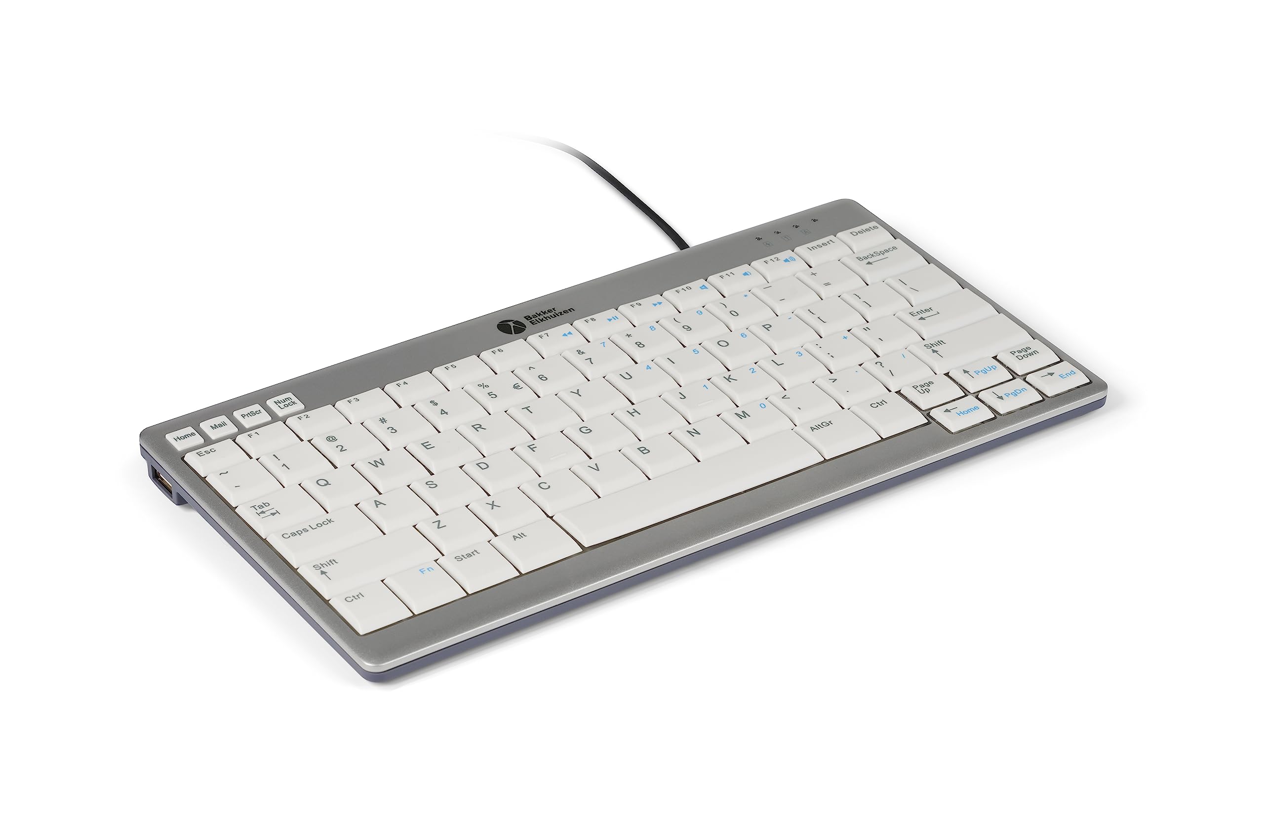Bakker & Elkhuizen Bneu950Us Keyboard Qwerty Ultraboard 950 White Silver