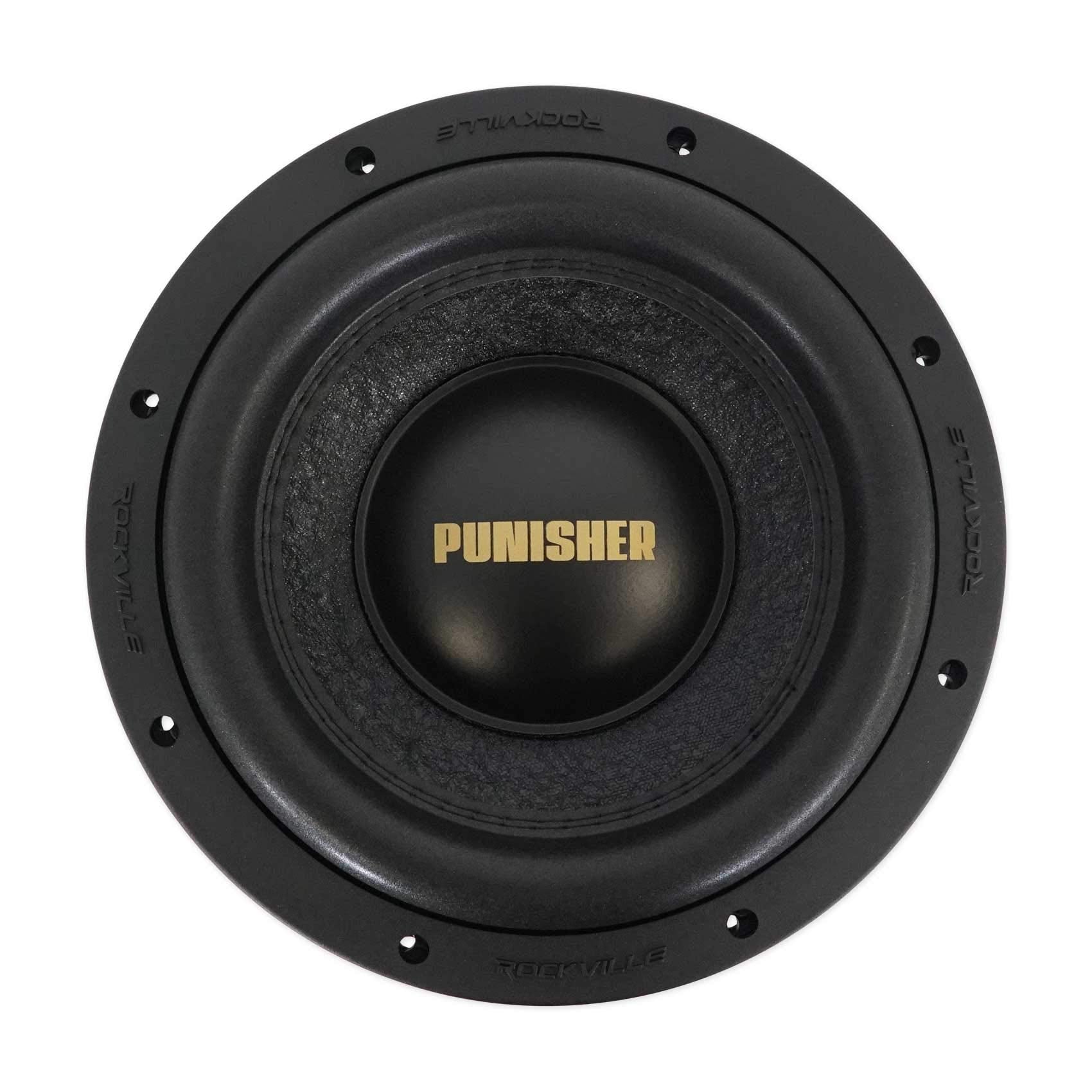 Rockville Punisher 10D1 5000W Peak Subwoofer, 3 Voice Coil, Dual 1-Ohm, 1250W Rms, 246 Oz Magnet, Deep Bass, For Car Audio