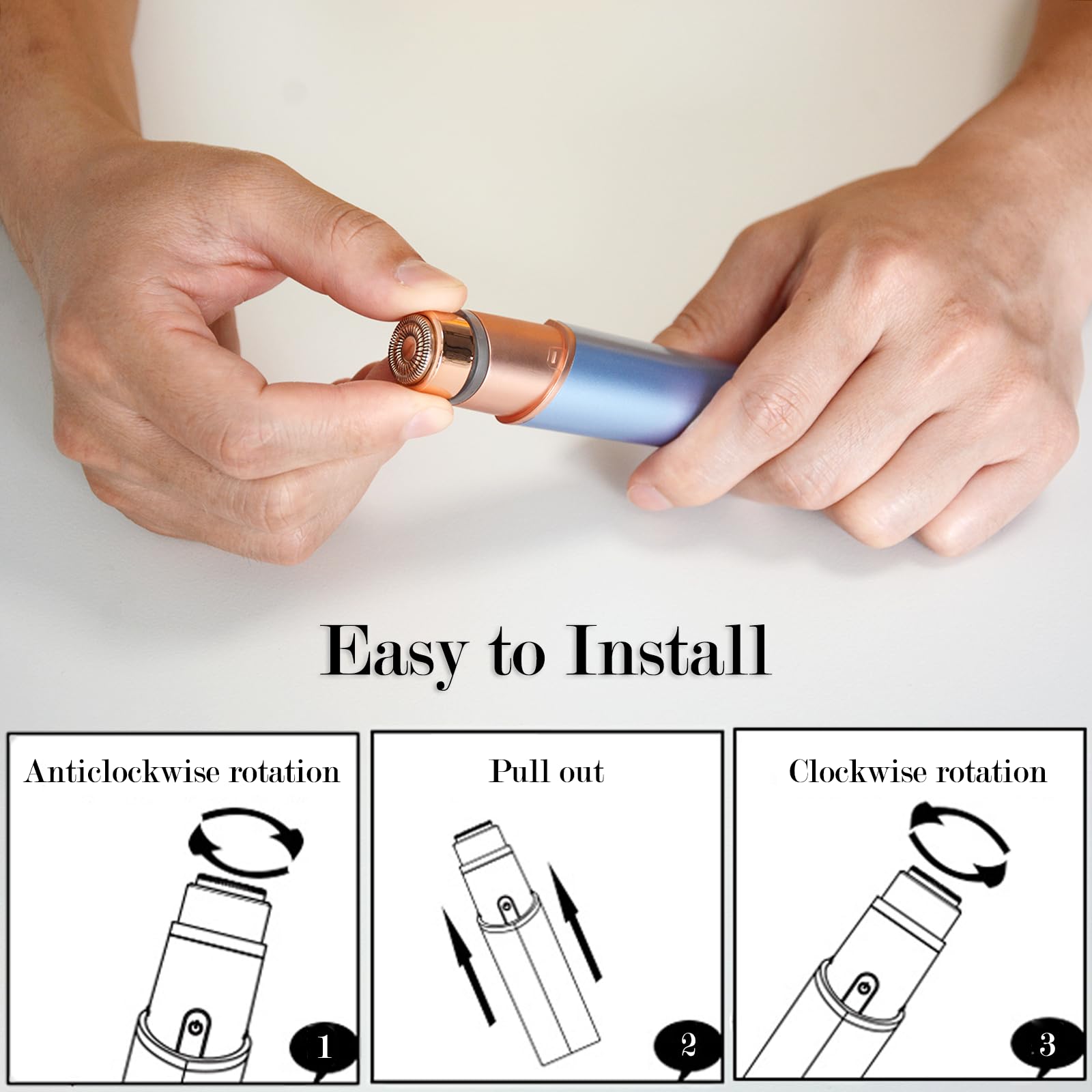 Gen 3 Replacement Heads For Finishing Touch Flawless Generation 3, Compatible With Gen 3 Facial Hair Remover, 4 Pack