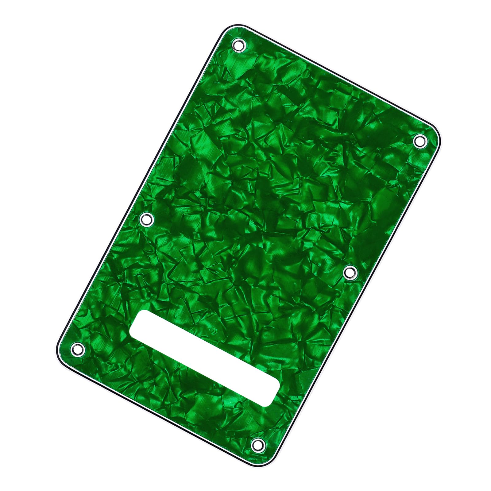 Banworks 4 Ply Electric Guitar Backplate 6-Hole Trem Tremolo Cover For Usa/Mexican Fender Standard Strat St Jt/Hgb-01 Green Pear