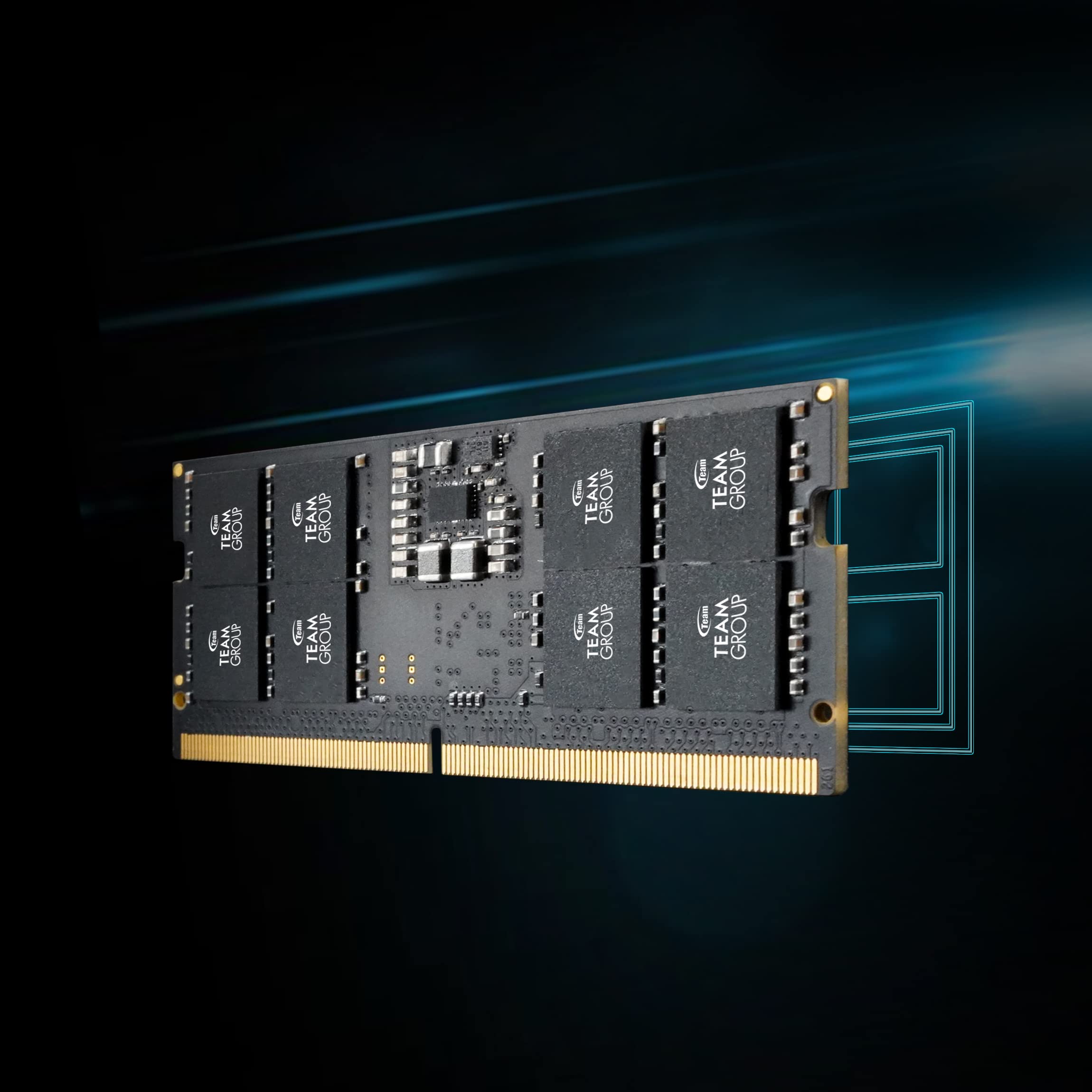 Teamgroup Elite Sodimm Ddr5 16Gb 4800Mhz (Pc5 38400) Cl40 Non Ecc Unbuffered 1.1V 262 Pin Laptop Memory Module Ram   Ted516G4800
