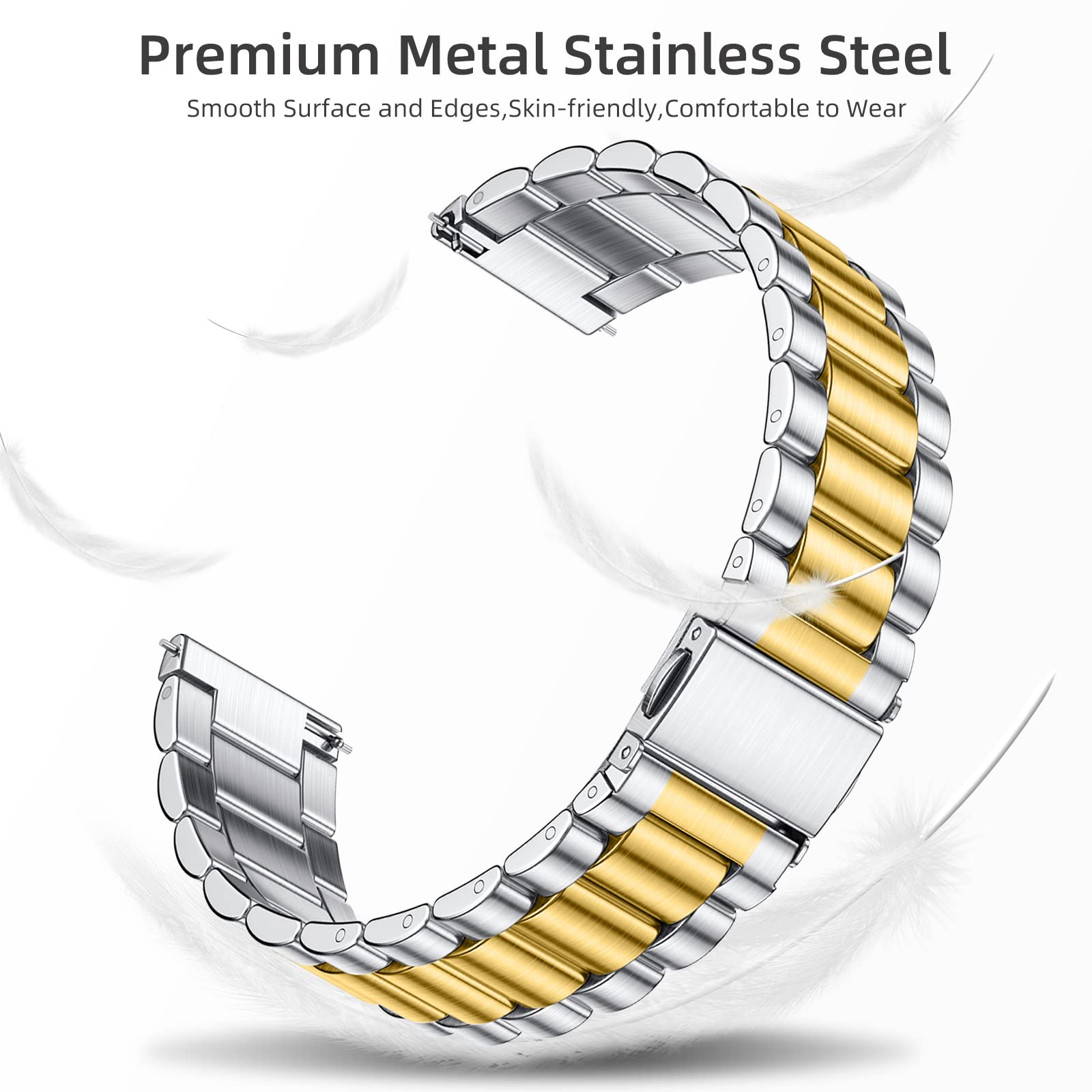 Lerobo Band Compatible With Samsung Watch 7 6 5 4 40Mm 44Mm Bands, Galaxy Watch 5 Pro 45Mm/Galaxy Watch 4 6 Classic 42Mm 46Mm 43