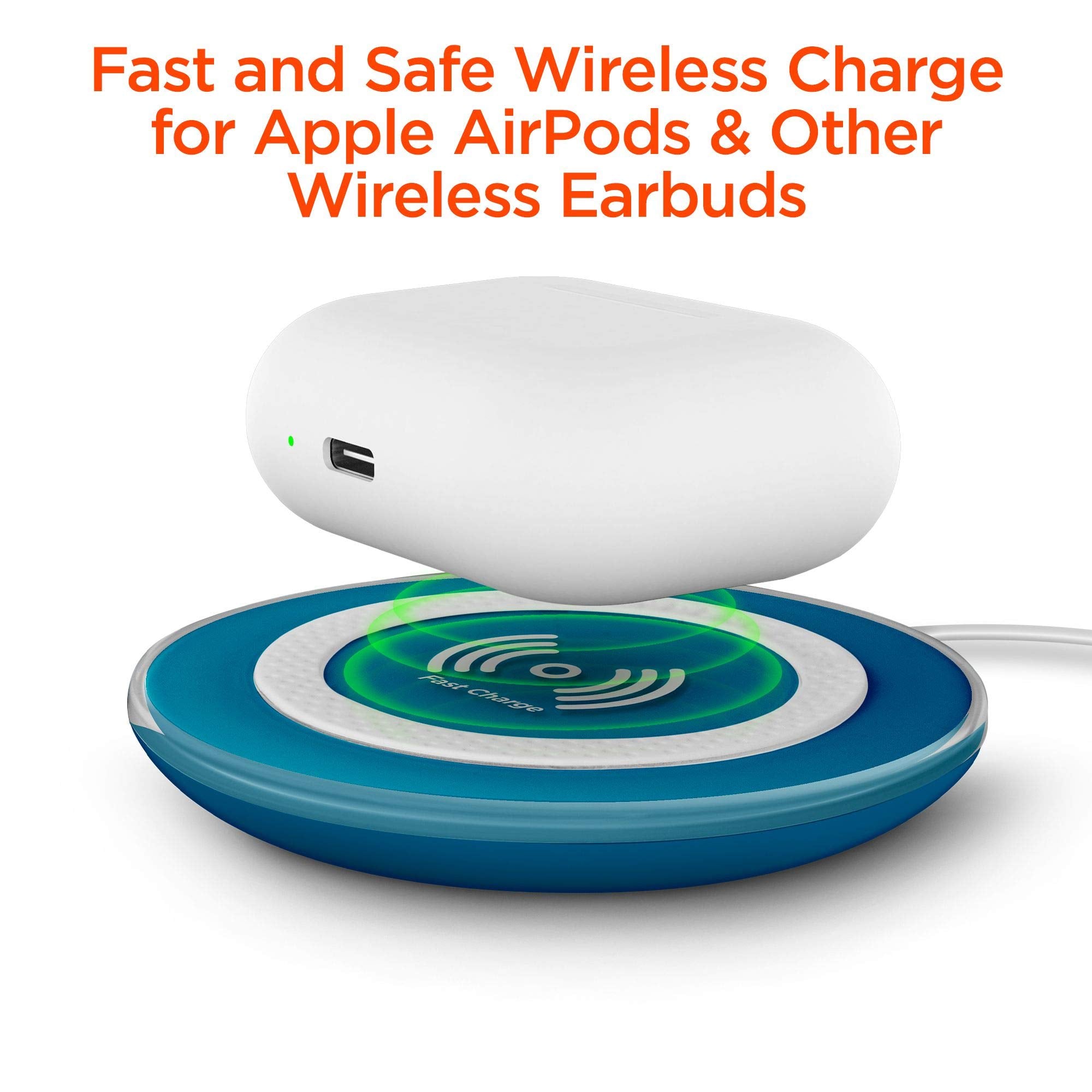 Hypergear Chargepad Pro - 15W Wireless Charging Pad & Fast Wireless Charger W/Led Power Indicator Compatible W/Iphone & Android,