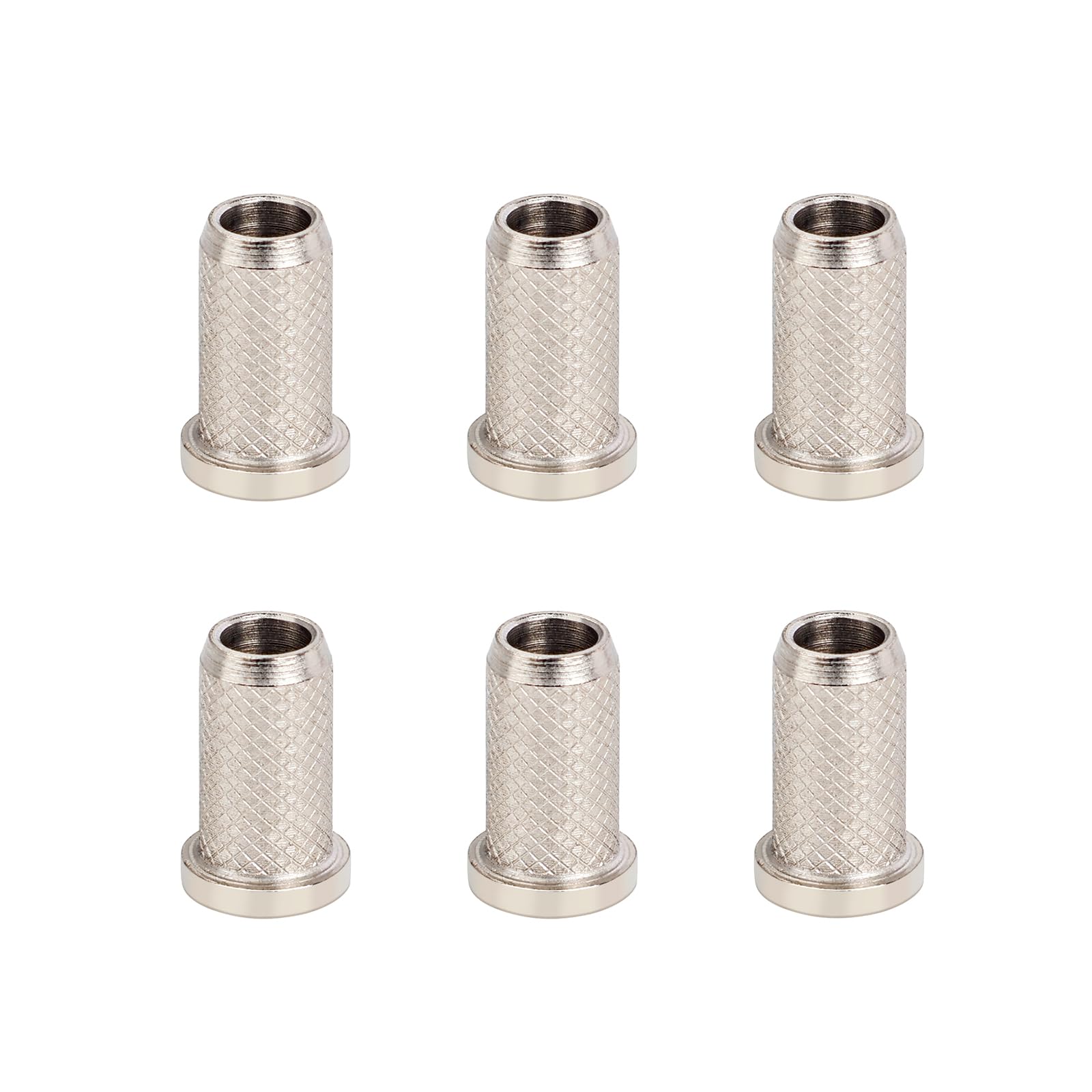 Banworks Guitar String Mounting Ferrules 4Mm (5/32) String Through Body Ferrule For Electric Guitars Pack Of 6 Jt/Cxk-03 Chrome