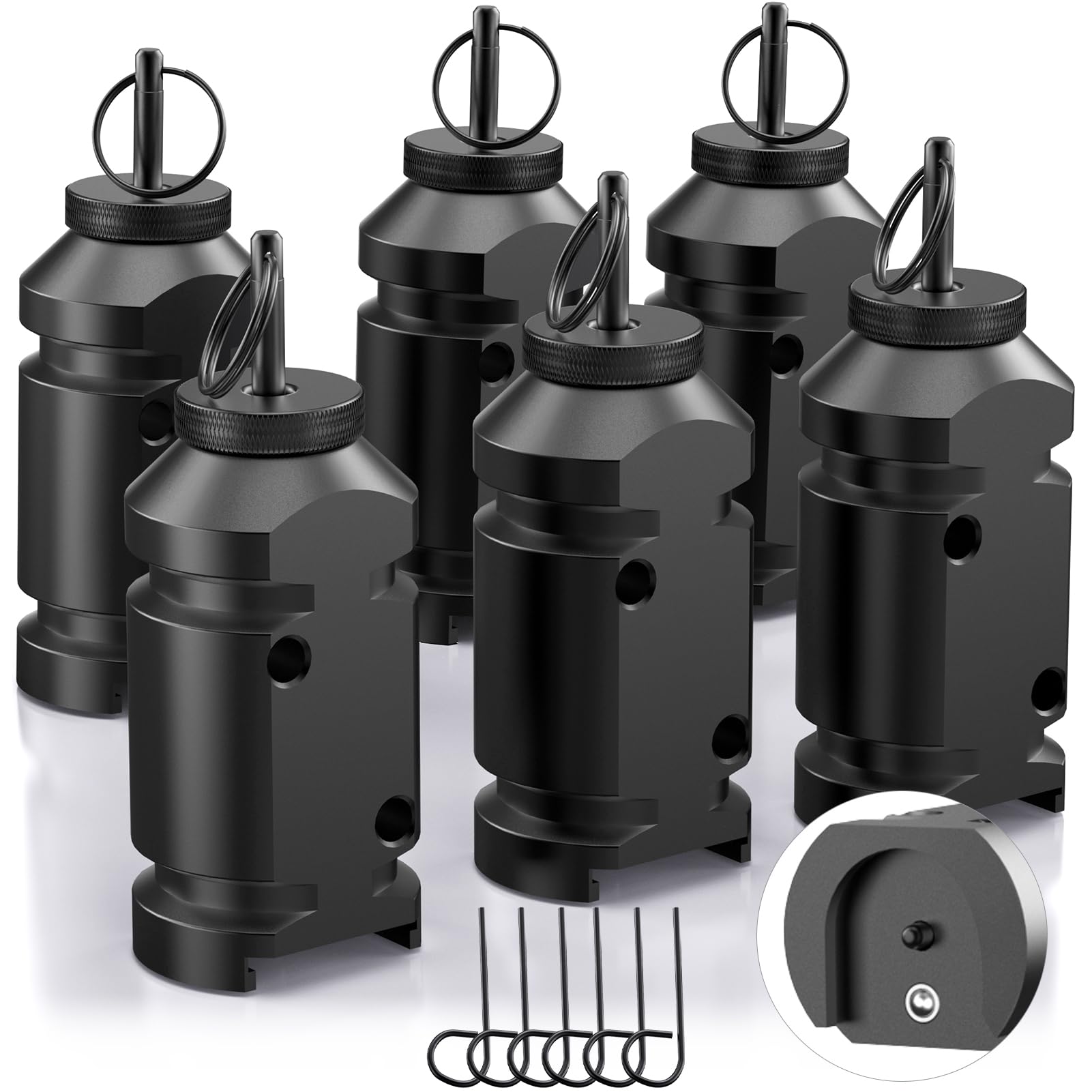 6 Pack Trip Alarm, 12 Gauge Perimeter Trip Alarm, Early Warning Security System for Camping and Property Safety/Bear Deterrent